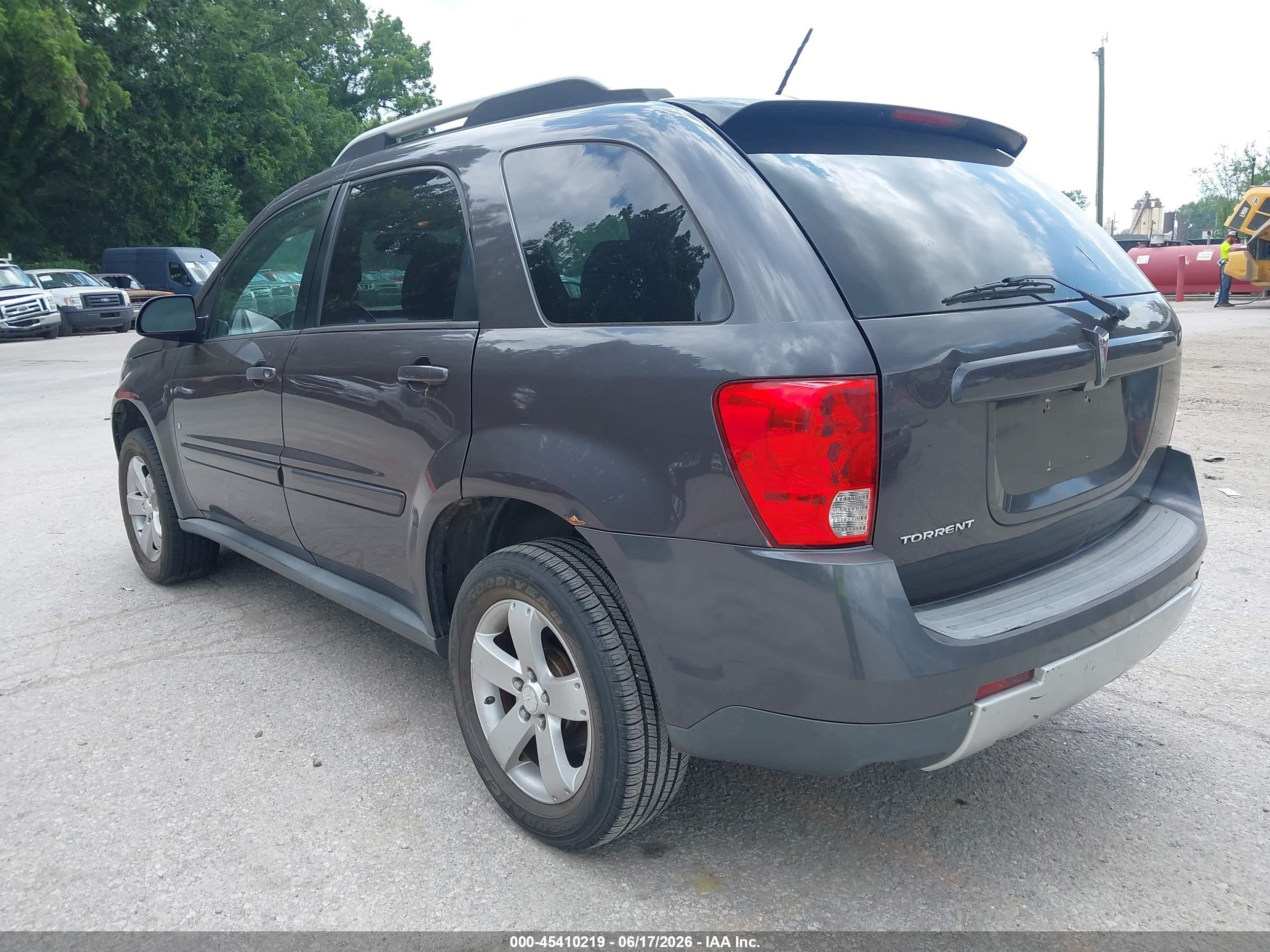 2007 Pontiac Torrent   Gray vin: 2CKDL63F676067918