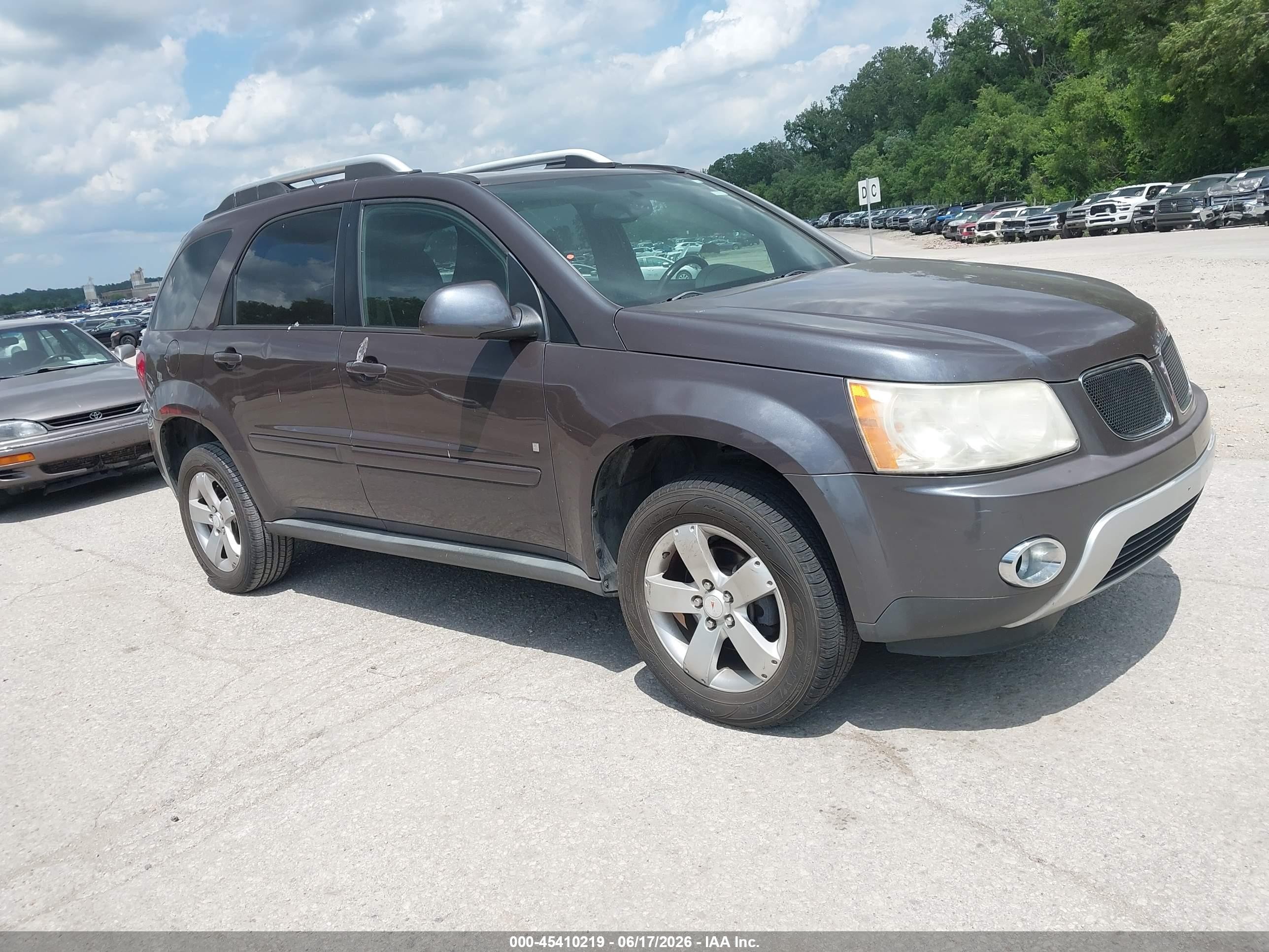 2007 Pontiac Torrent   Gray vin: 2CKDL63F676067918