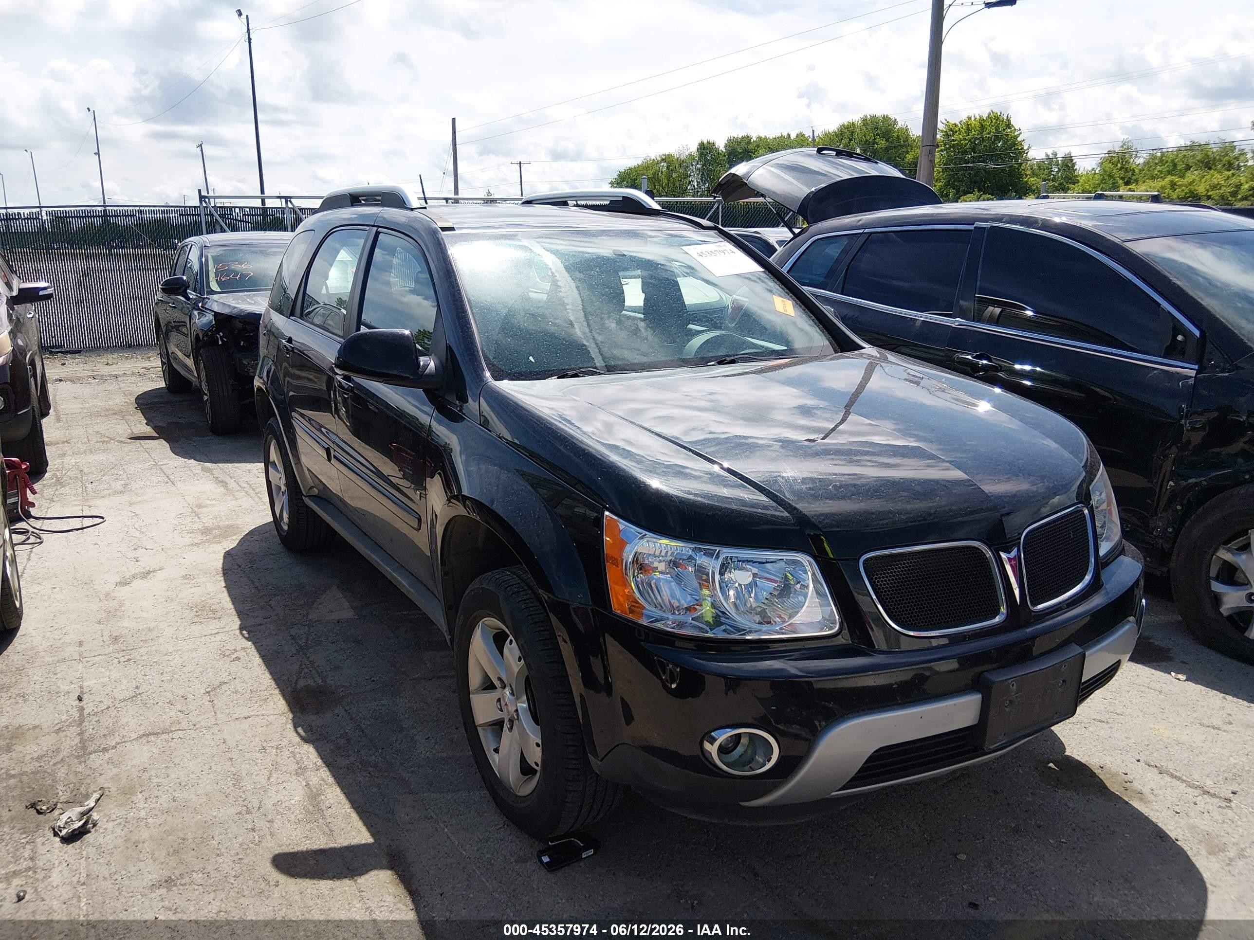2007 Pontiac Torrent   Черный vin: 2CKDL63F776083223