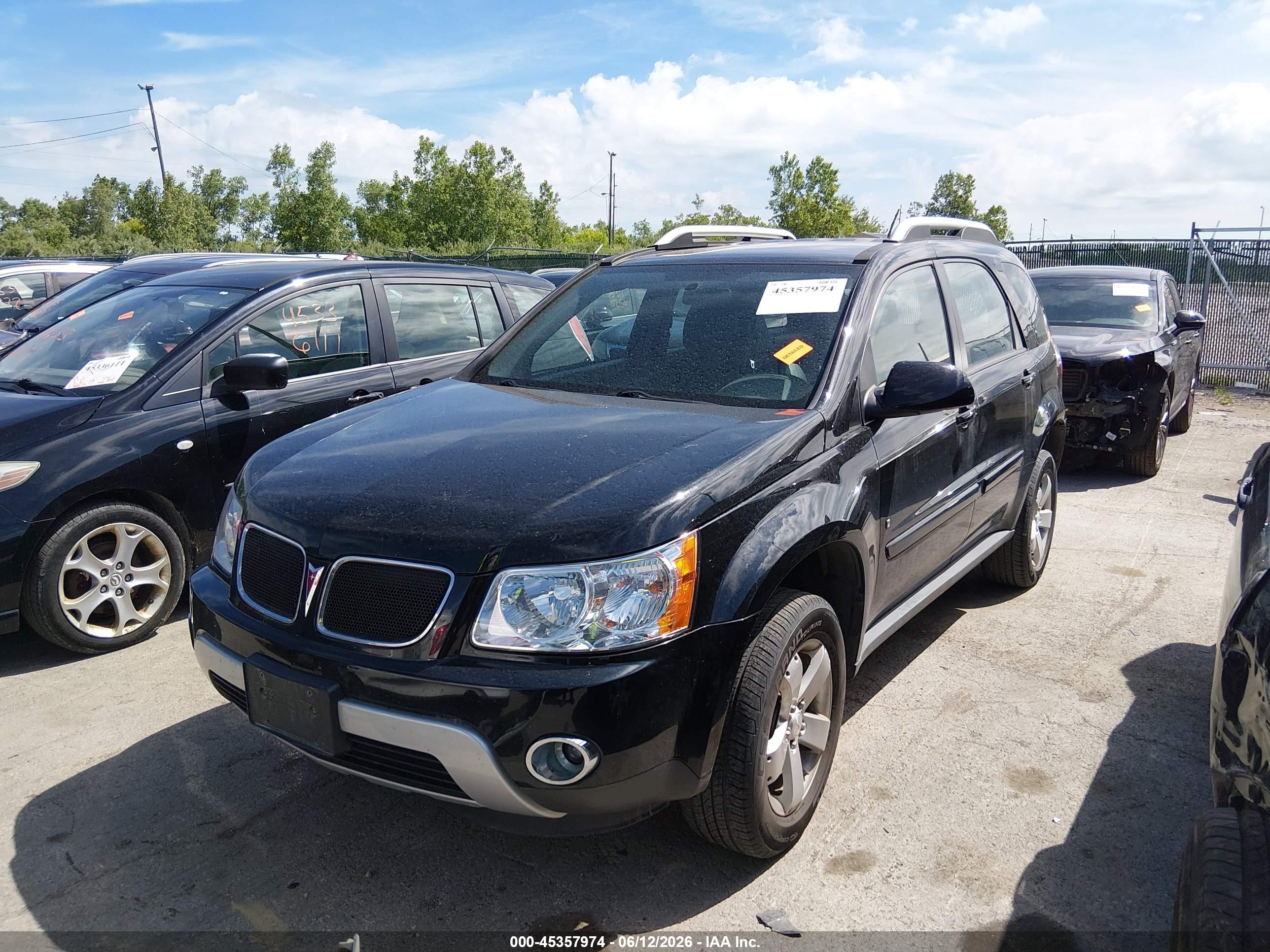 2007 Pontiac Torrent   Black vin: 2CKDL63F776083223