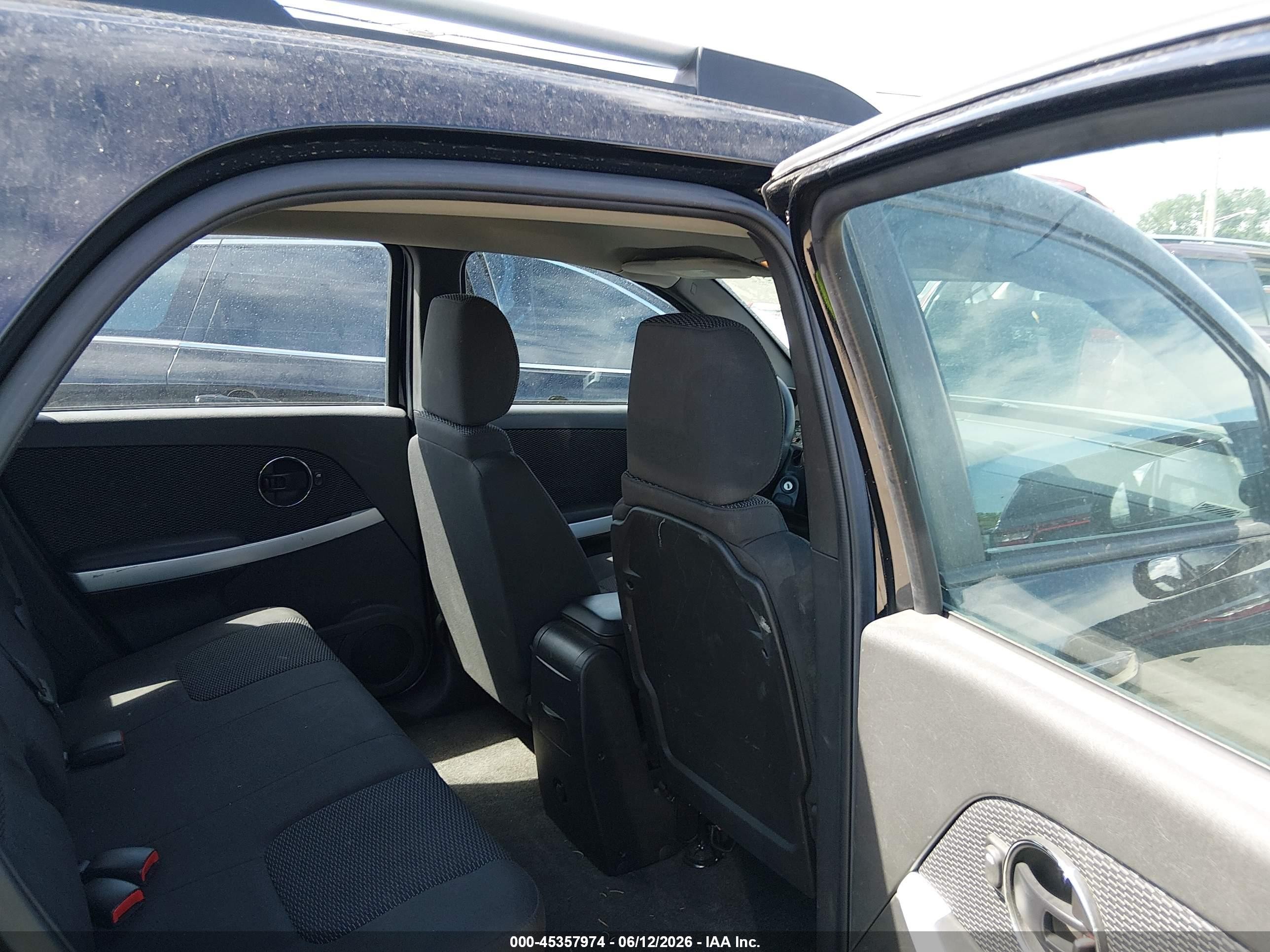 2007 Pontiac Torrent   Black vin: 2CKDL63F776083223