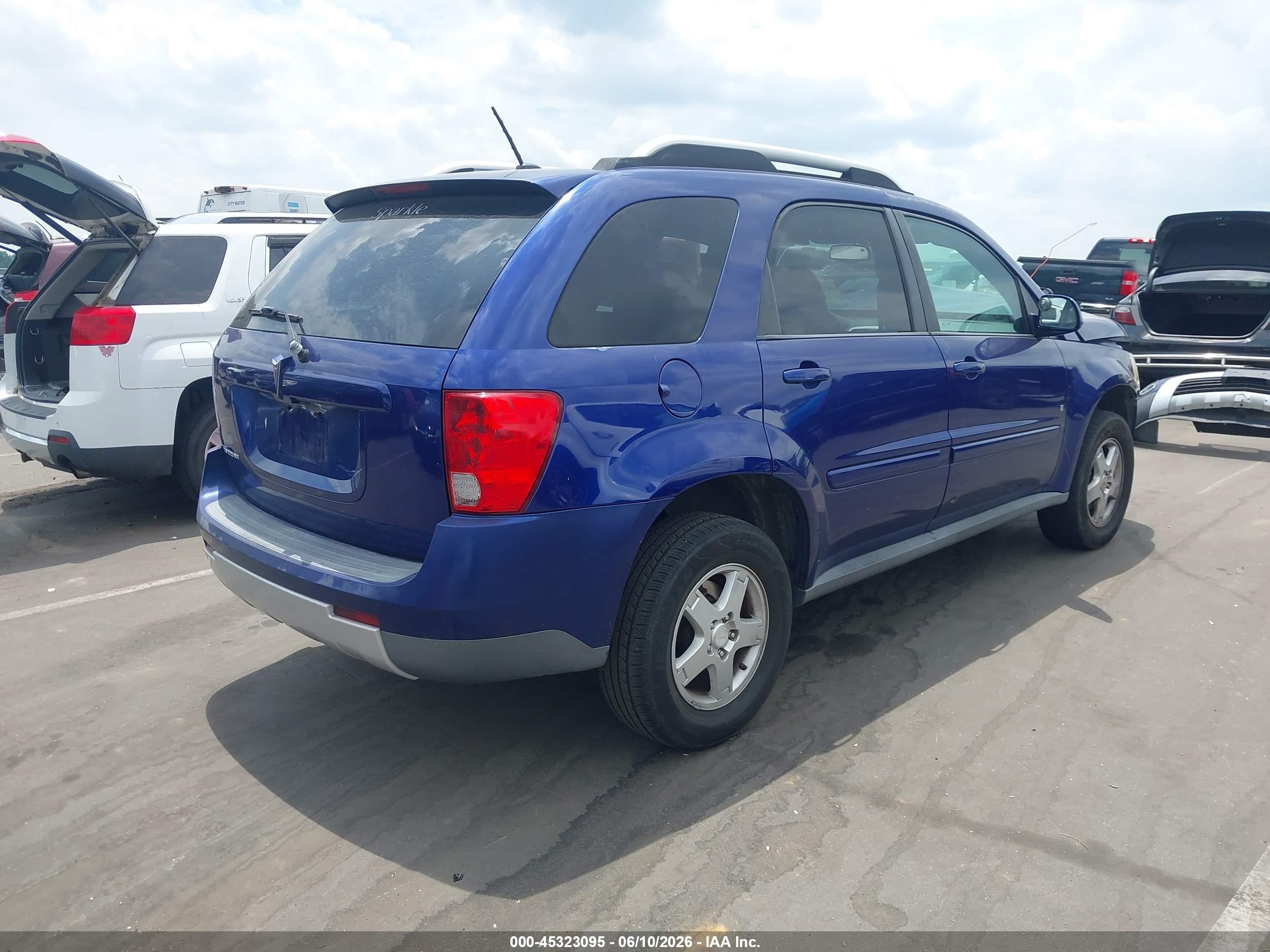 2007 Pontiac Torrent   Blue vin: 2CKDL63F876022575