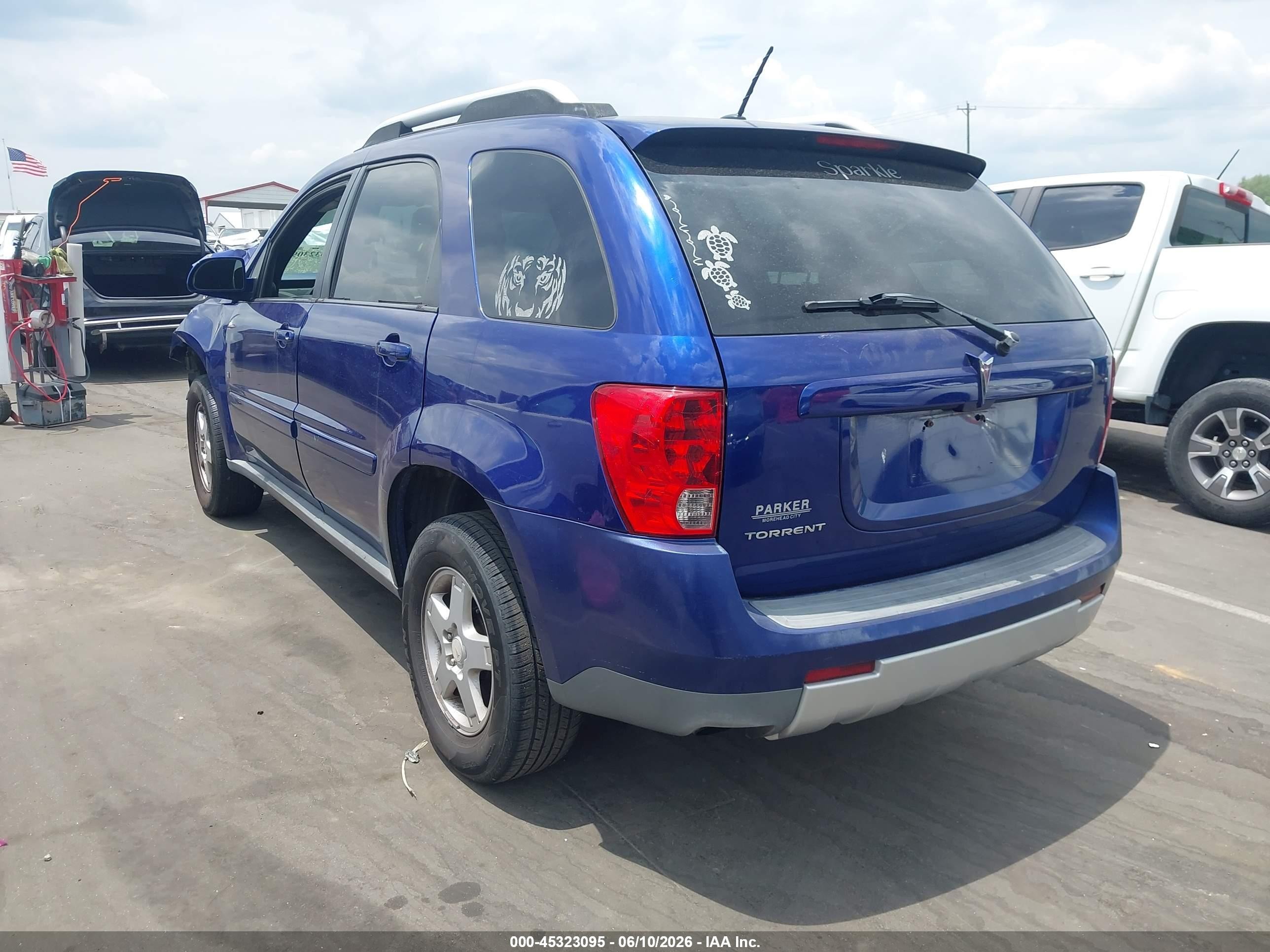 2007 Pontiac Torrent   Blue vin: 2CKDL63F876022575