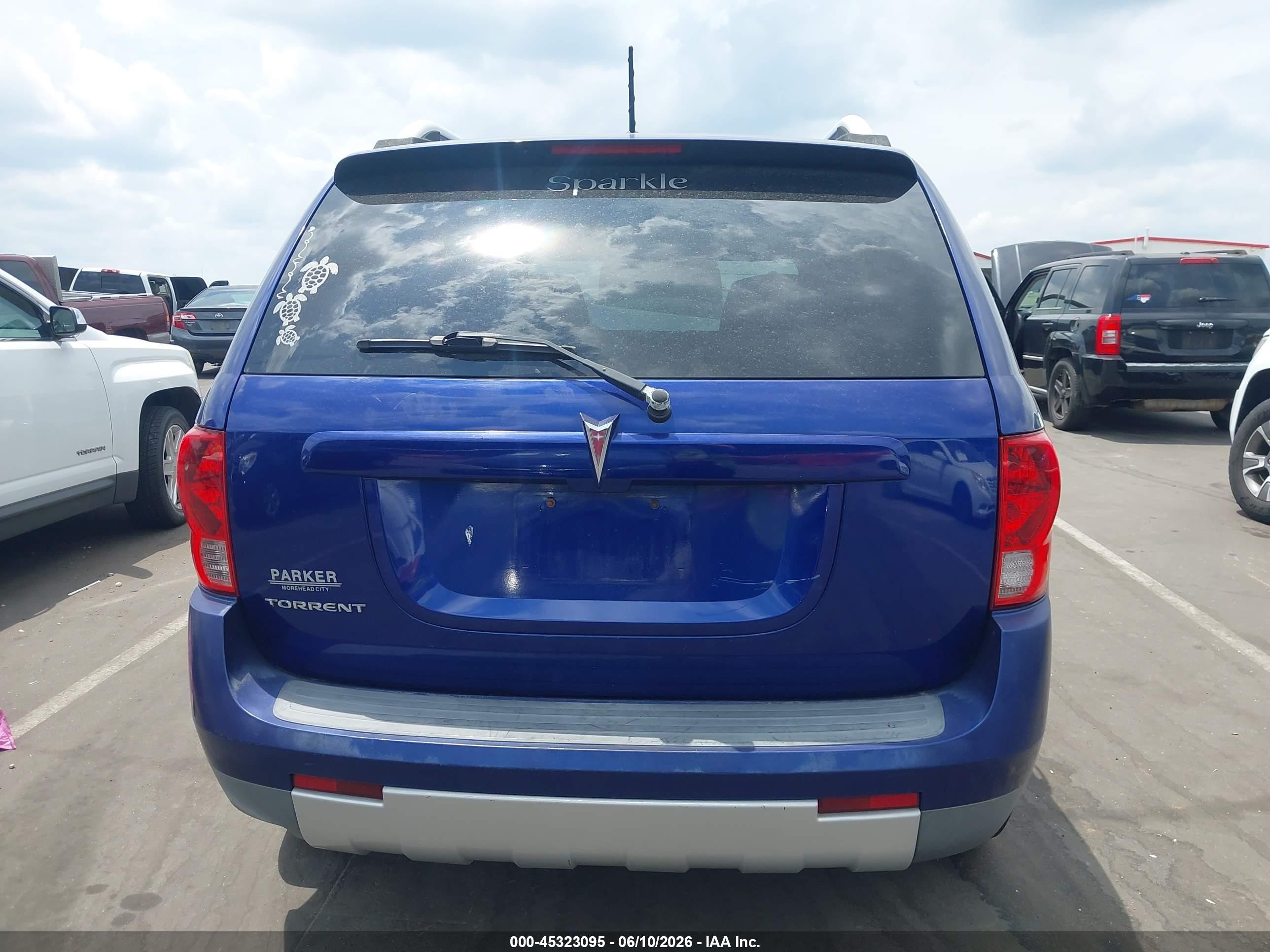 2007 Pontiac Torrent   Blue vin: 2CKDL63F876022575