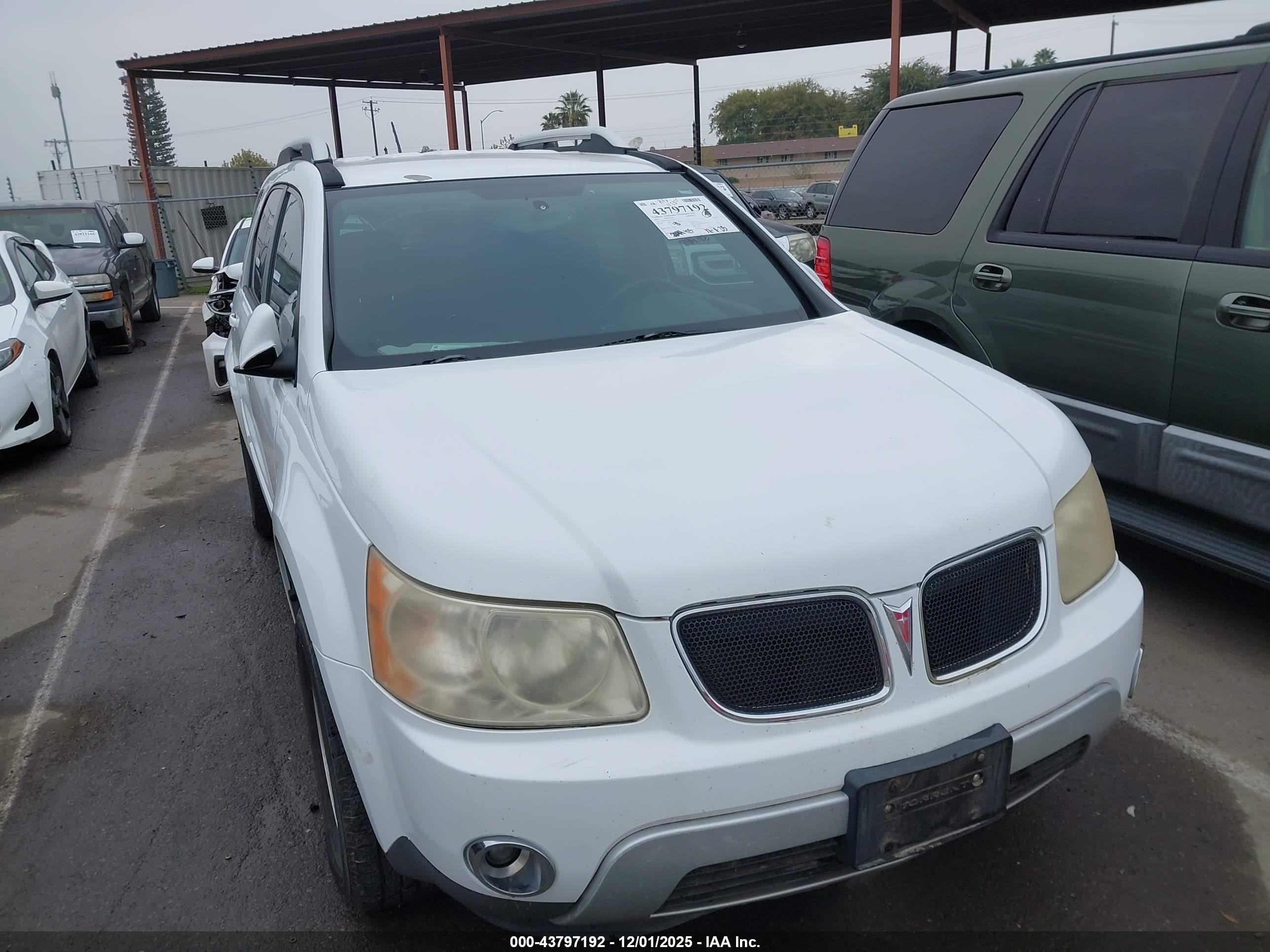 2007 Pontiac Torrent   Белый vin: 2CKDL63F876072571
