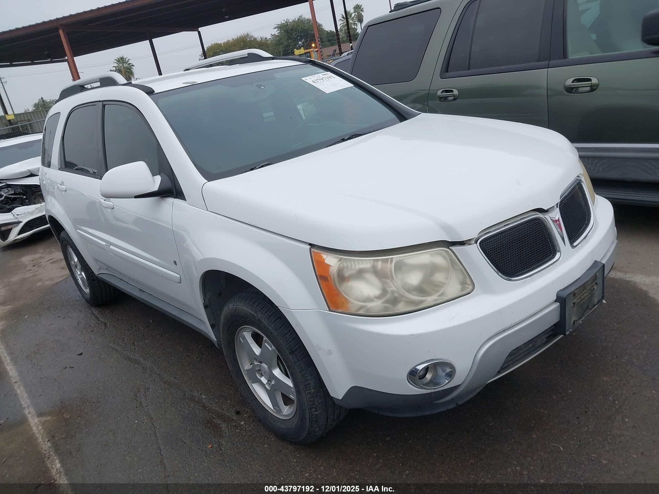 2007 Pontiac Torrent   Белый vin: 2CKDL63F876072571