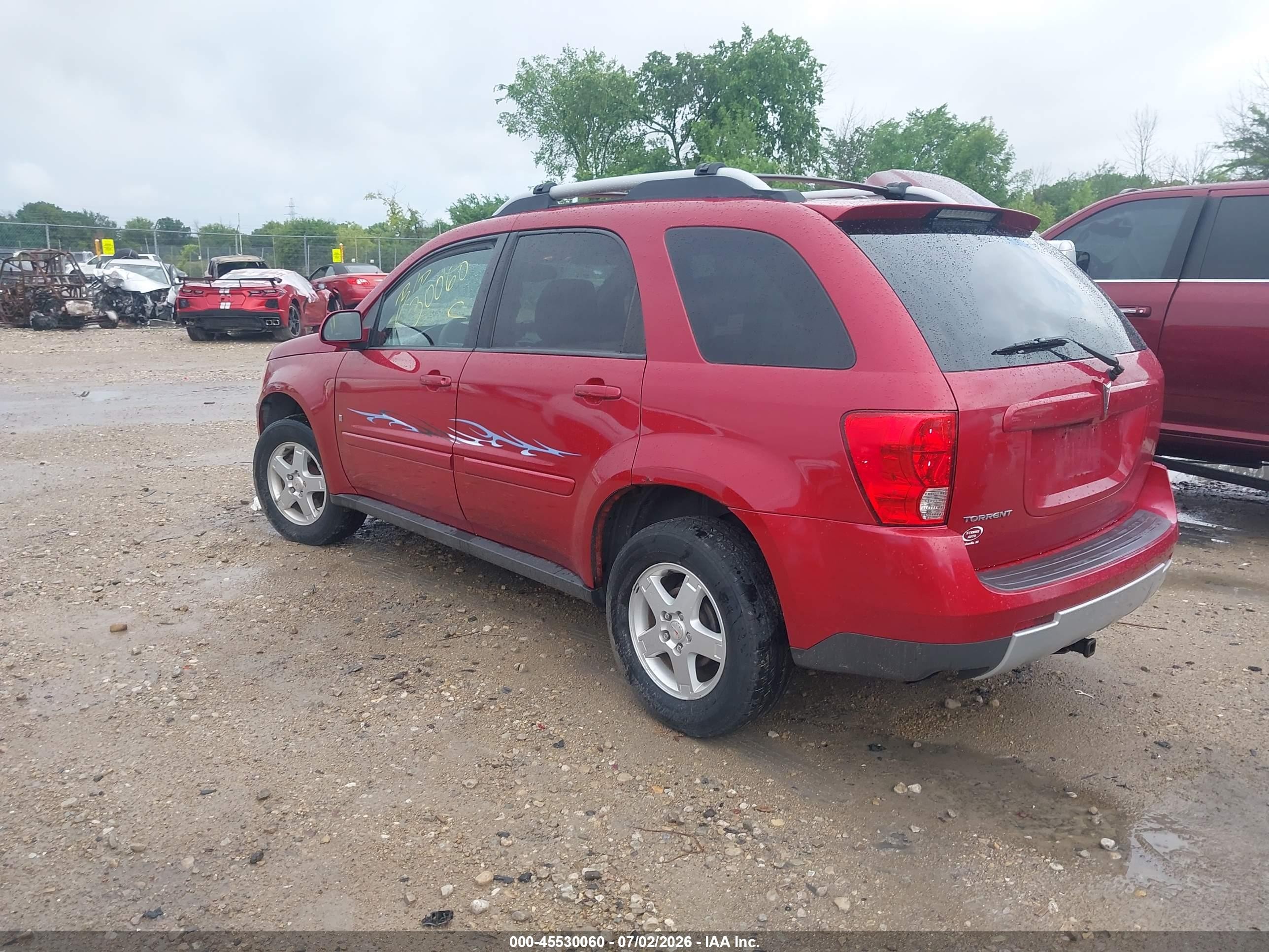 2006 Pontiac Torrent   Red vin: 2CKDL63F966138026