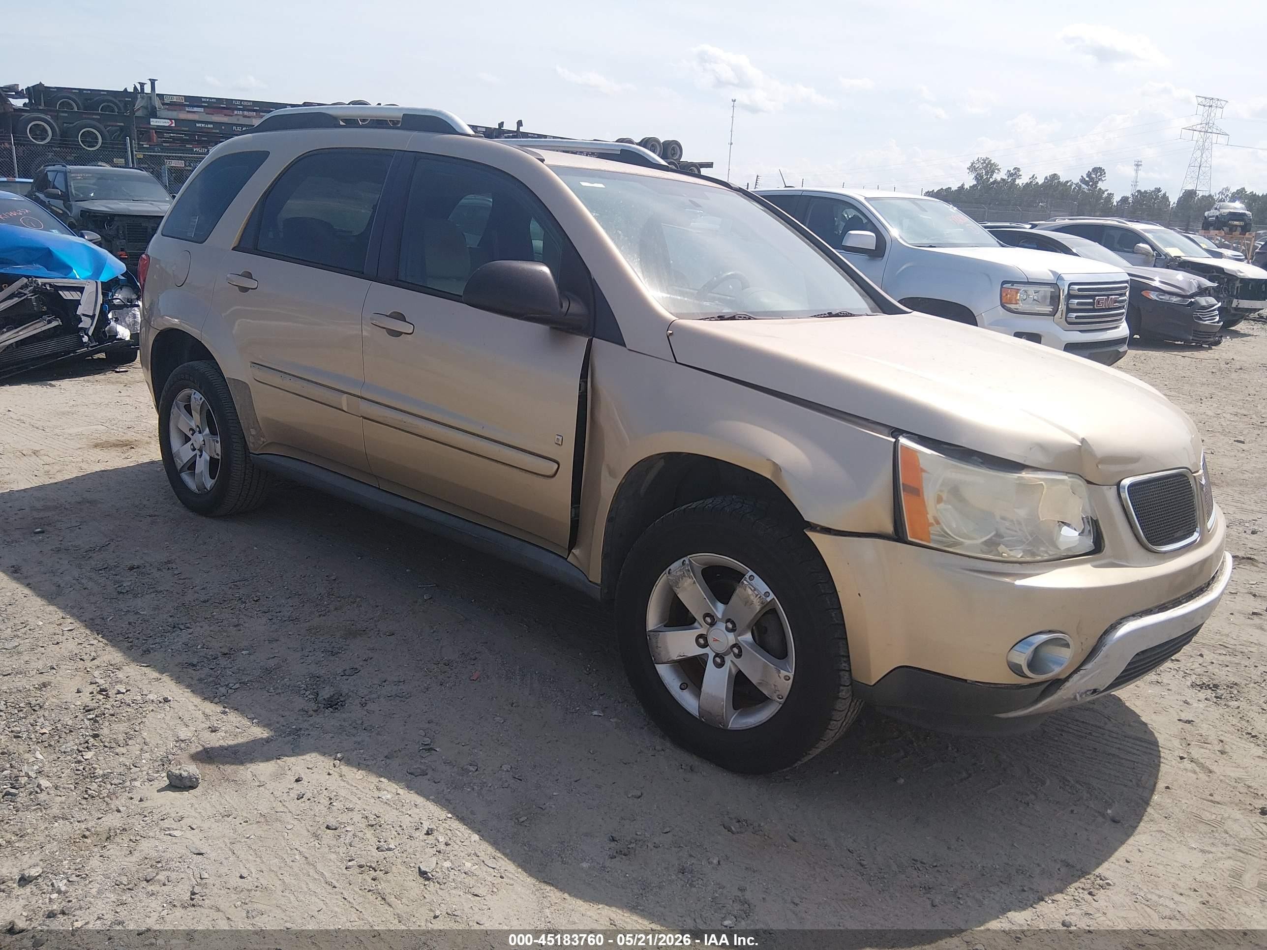 2007 Pontiac Torrent   Бежевый vin: 2CKDL63FX76081188