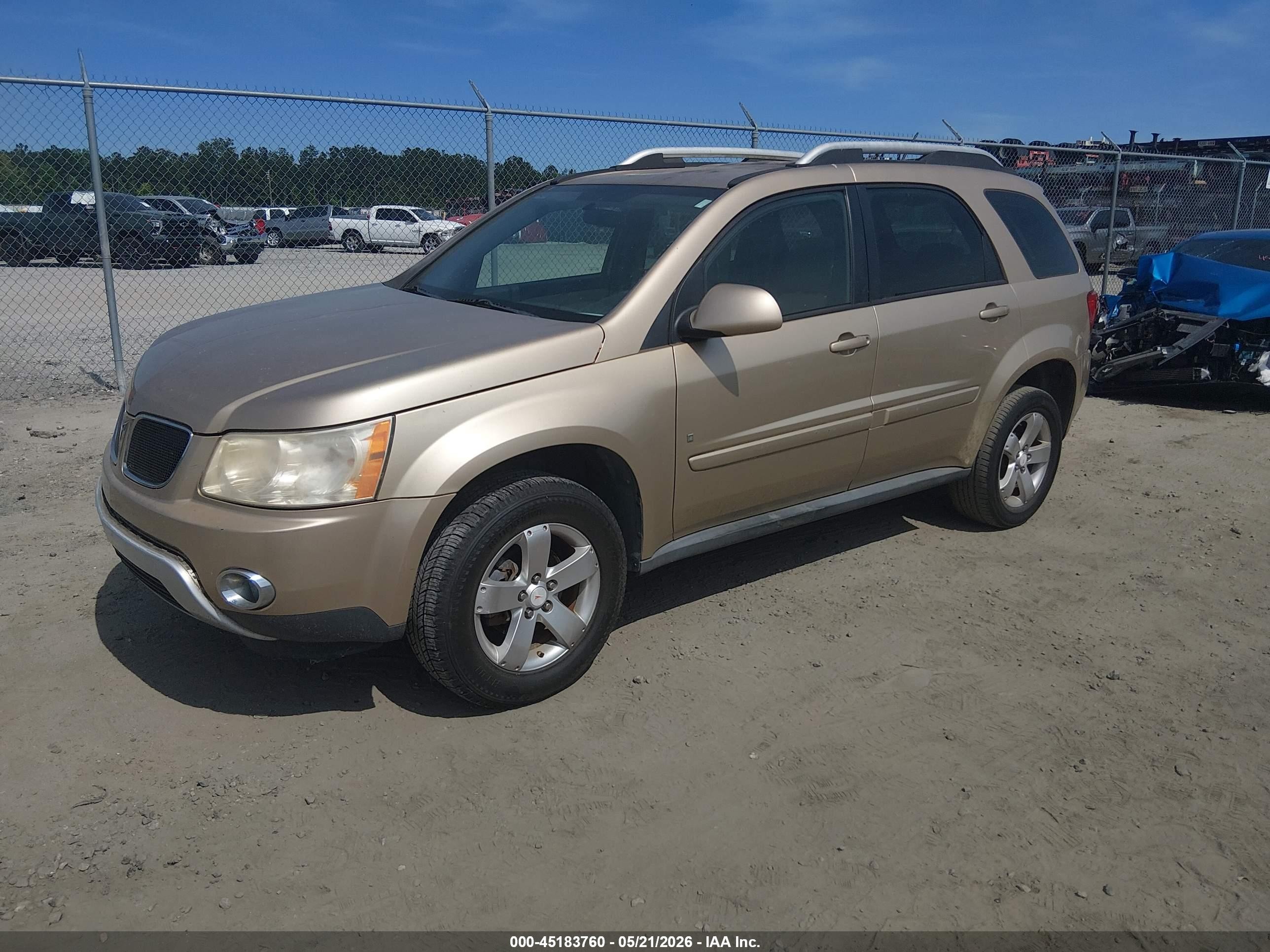 2007 Pontiac Torrent   Бежевый vin: 2CKDL63FX76081188