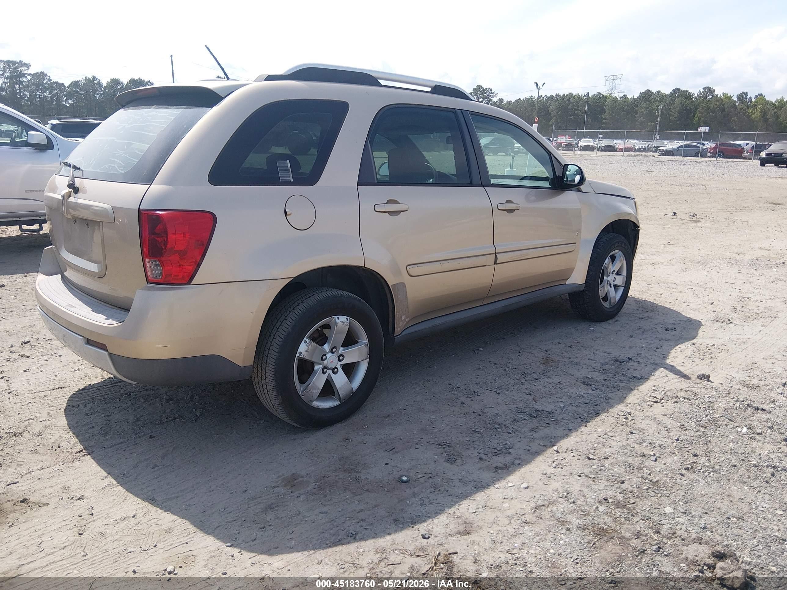 2007 Pontiac Torrent   Бежевый vin: 2CKDL63FX76081188