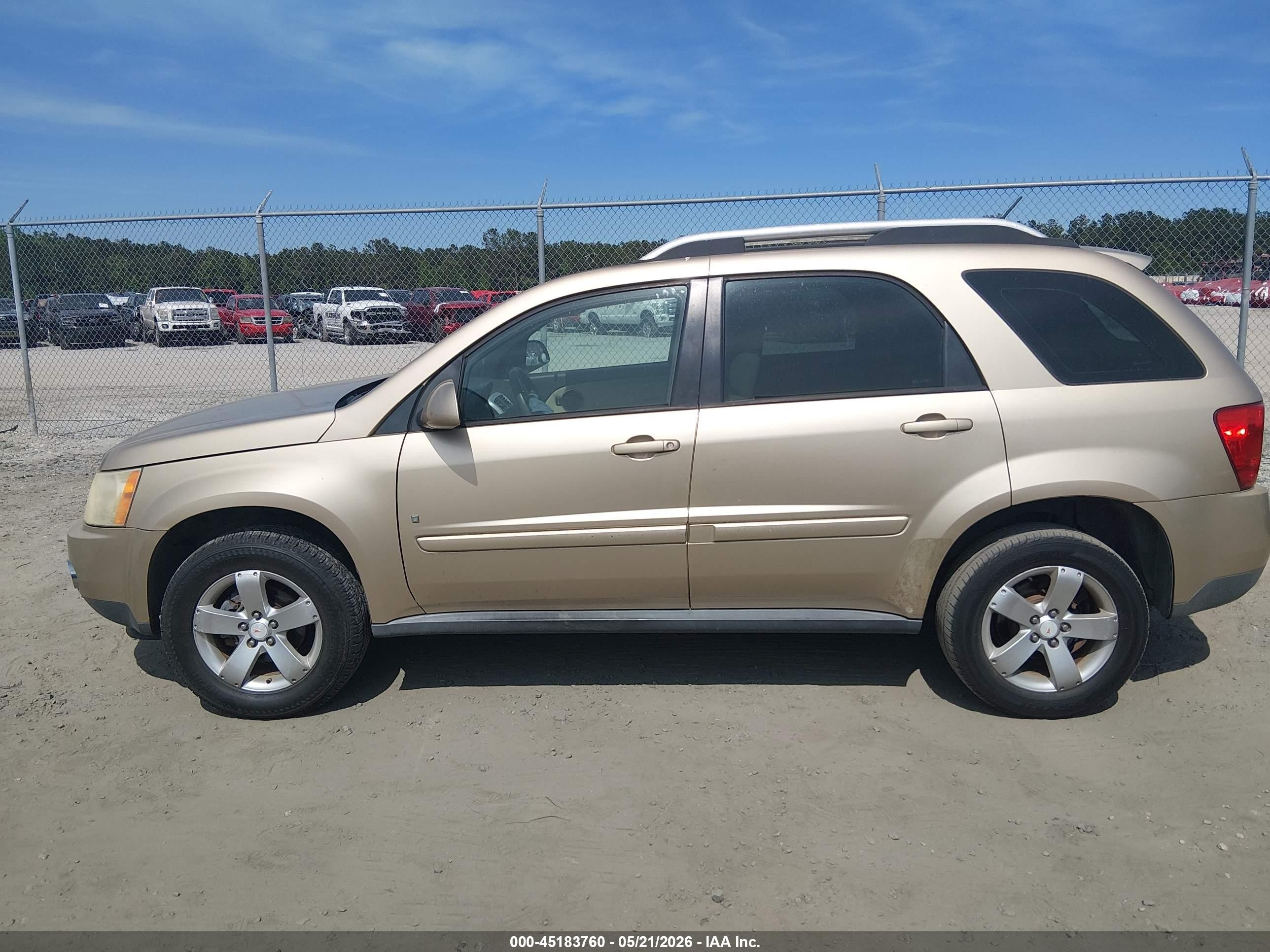 2007 Pontiac Torrent   Бежевый vin: 2CKDL63FX76081188