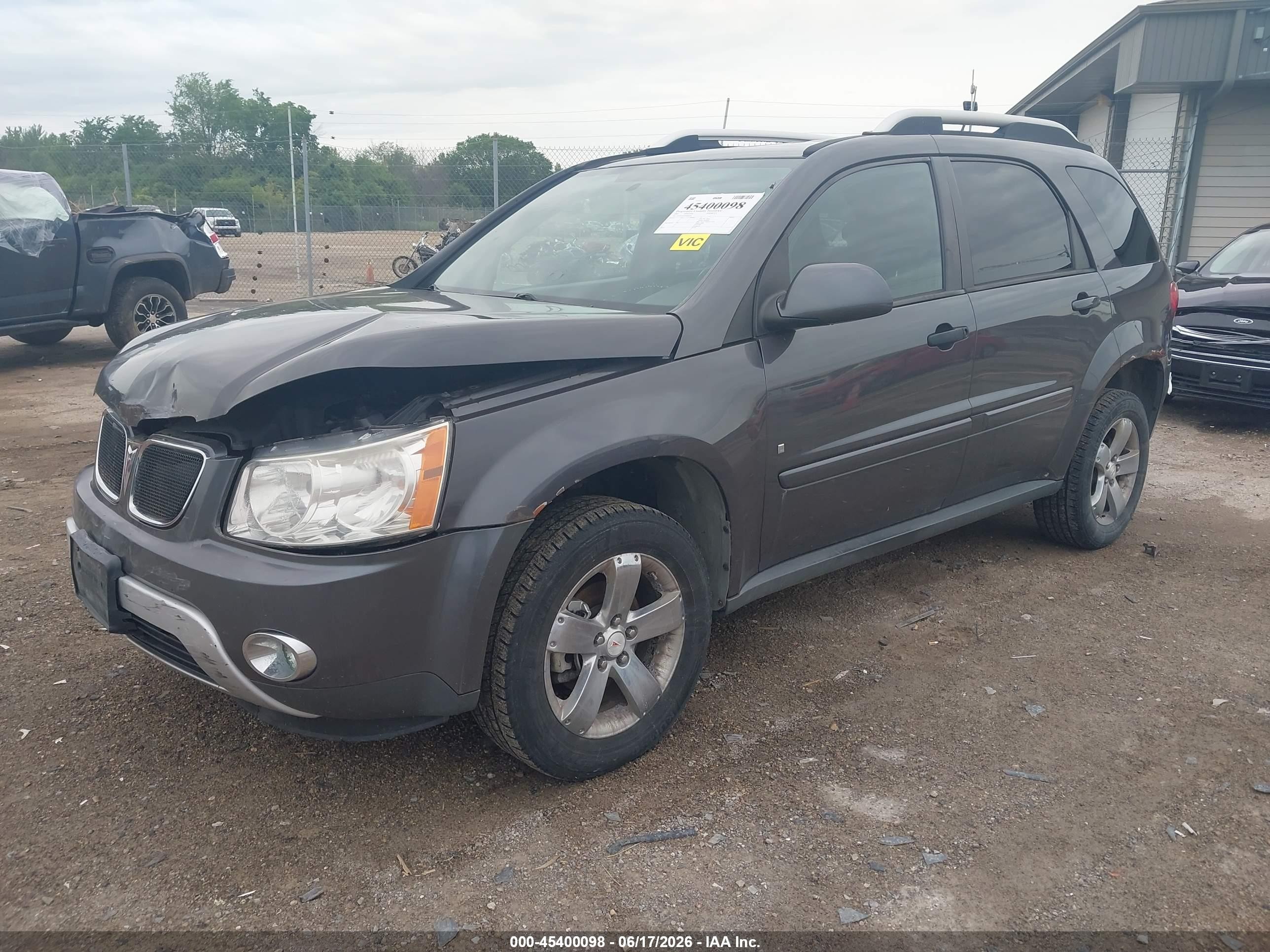 2007 Pontiac Torrent   Gray vin: 2CKDL63FX76087041