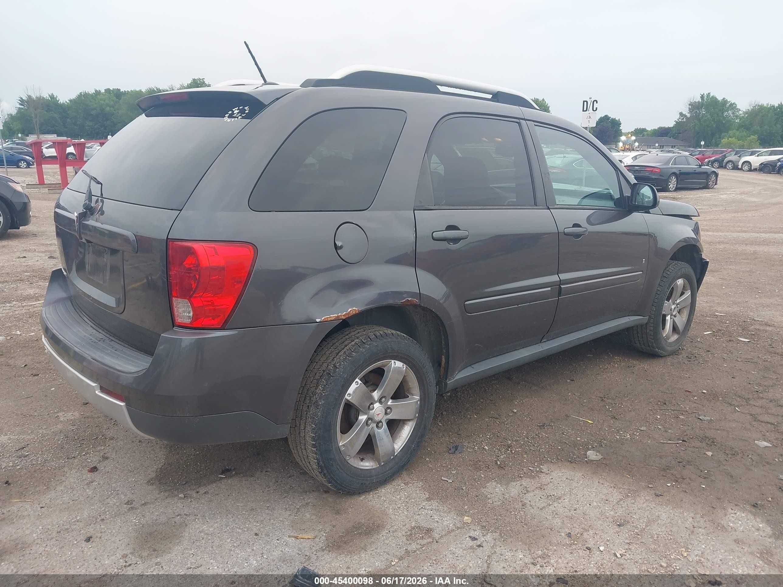 2007 Pontiac Torrent   Gray vin: 2CKDL63FX76087041
