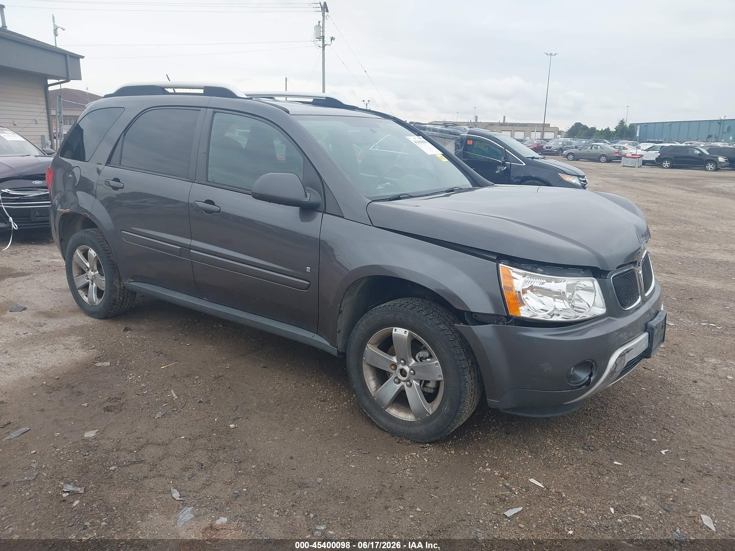 2007 Pontiac Torrent   Gray vin: 2CKDL63FX76087041