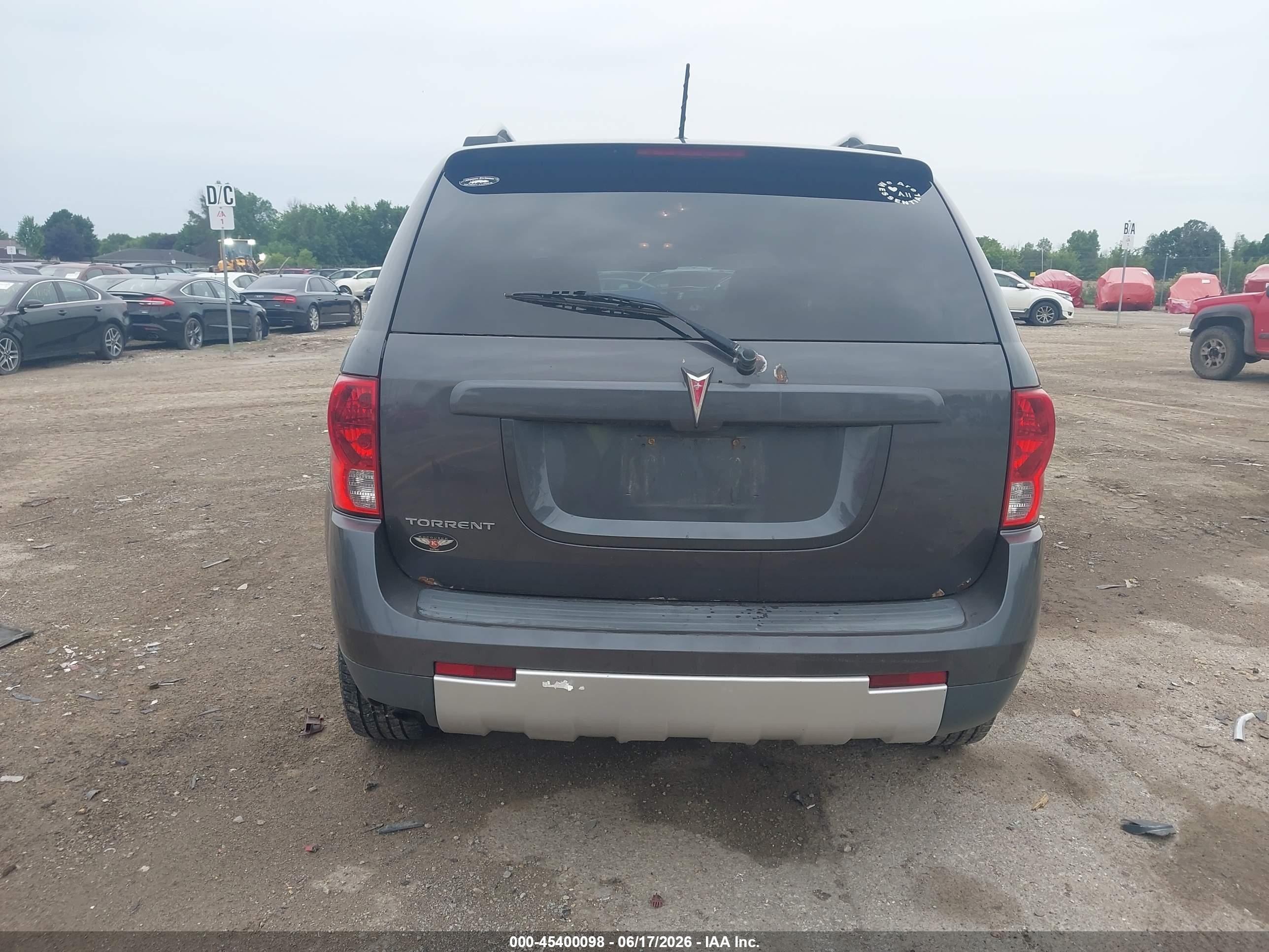 2007 Pontiac Torrent   Gray vin: 2CKDL63FX76087041