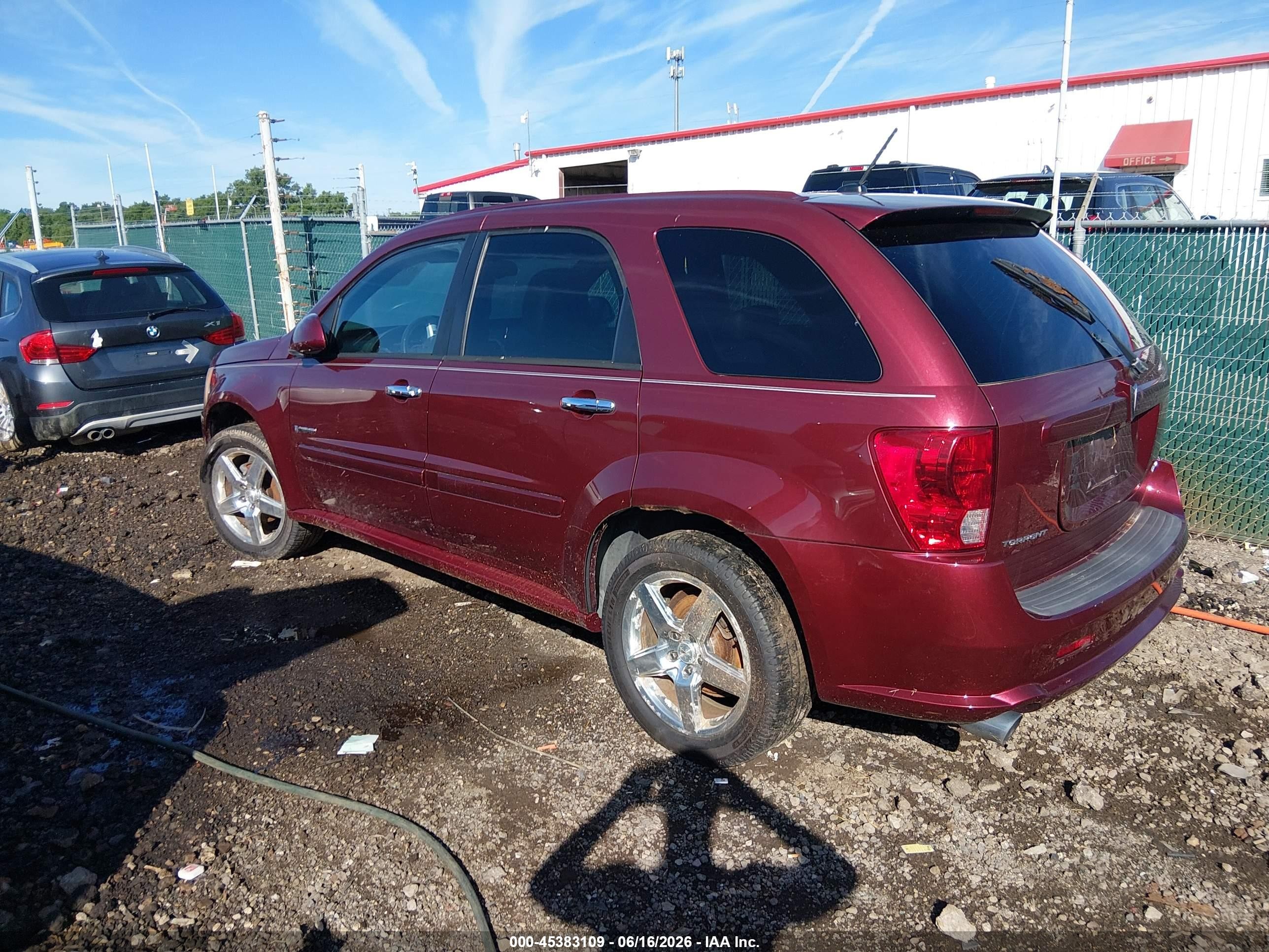 2008 Pontiac Torrent Gxp Red vin: 2CKDL737086007293