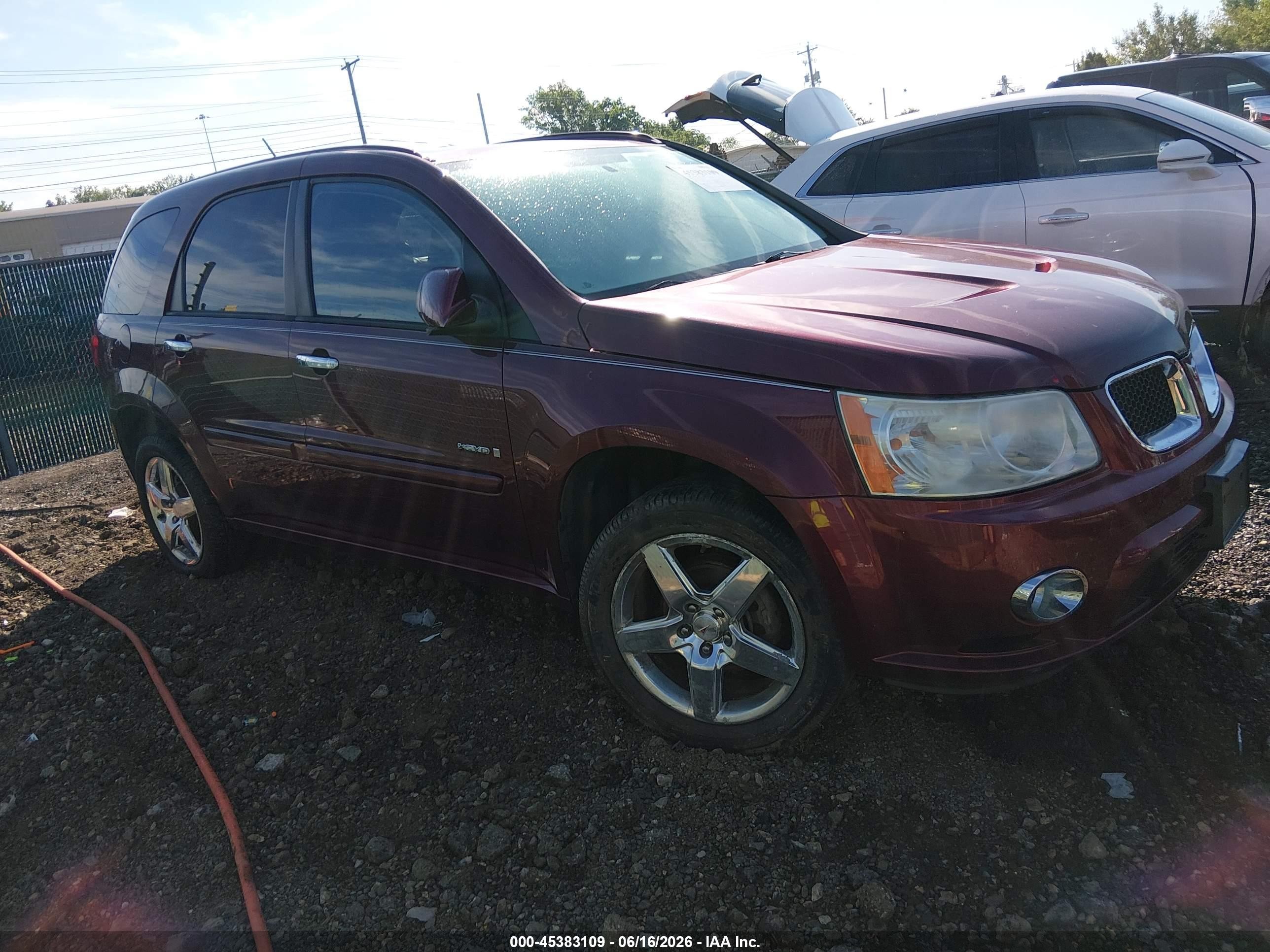 2008 Pontiac Torrent Gxp Red vin: 2CKDL737086007293