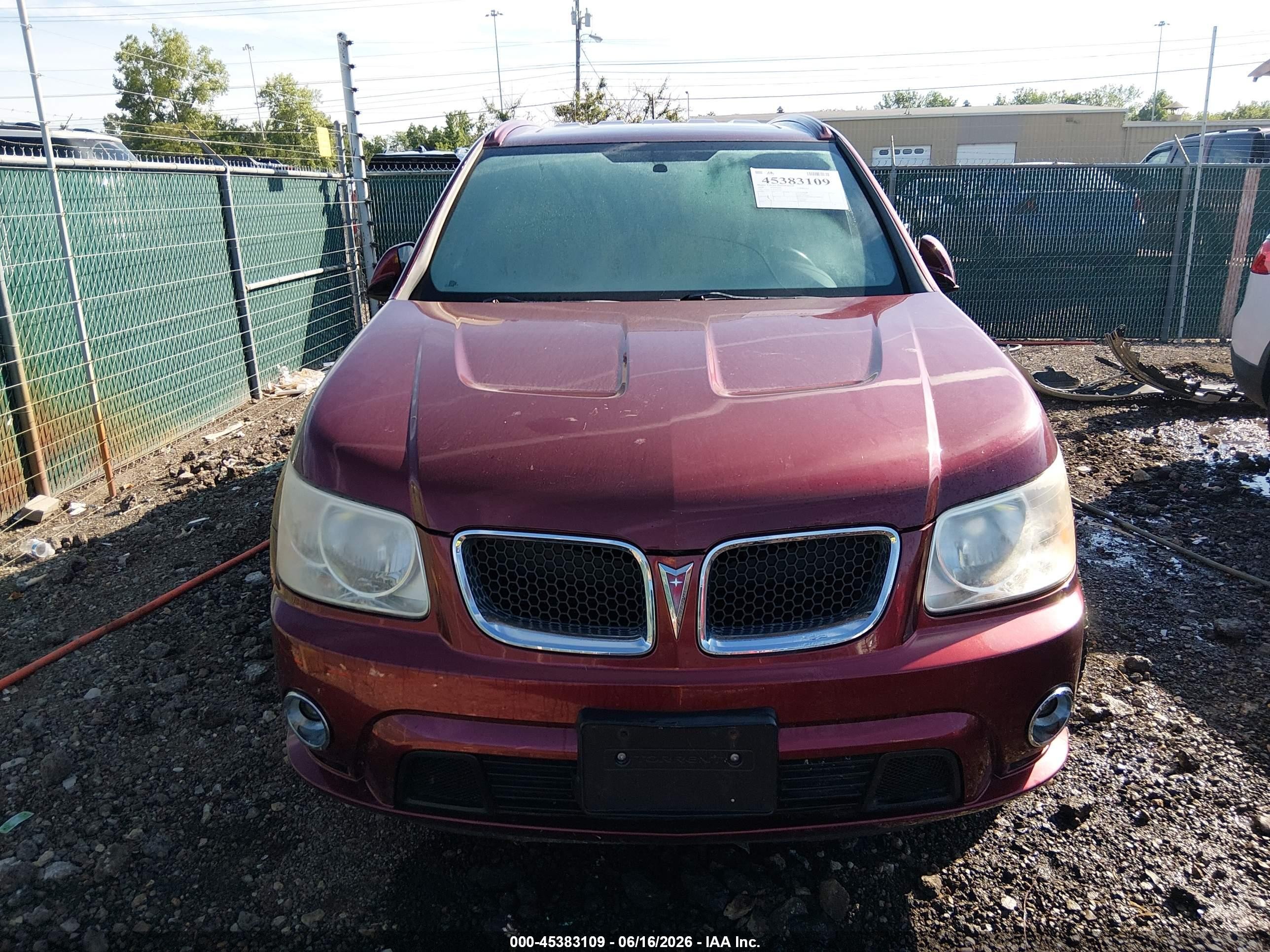 2008 Pontiac Torrent Gxp Red vin: 2CKDL737086007293