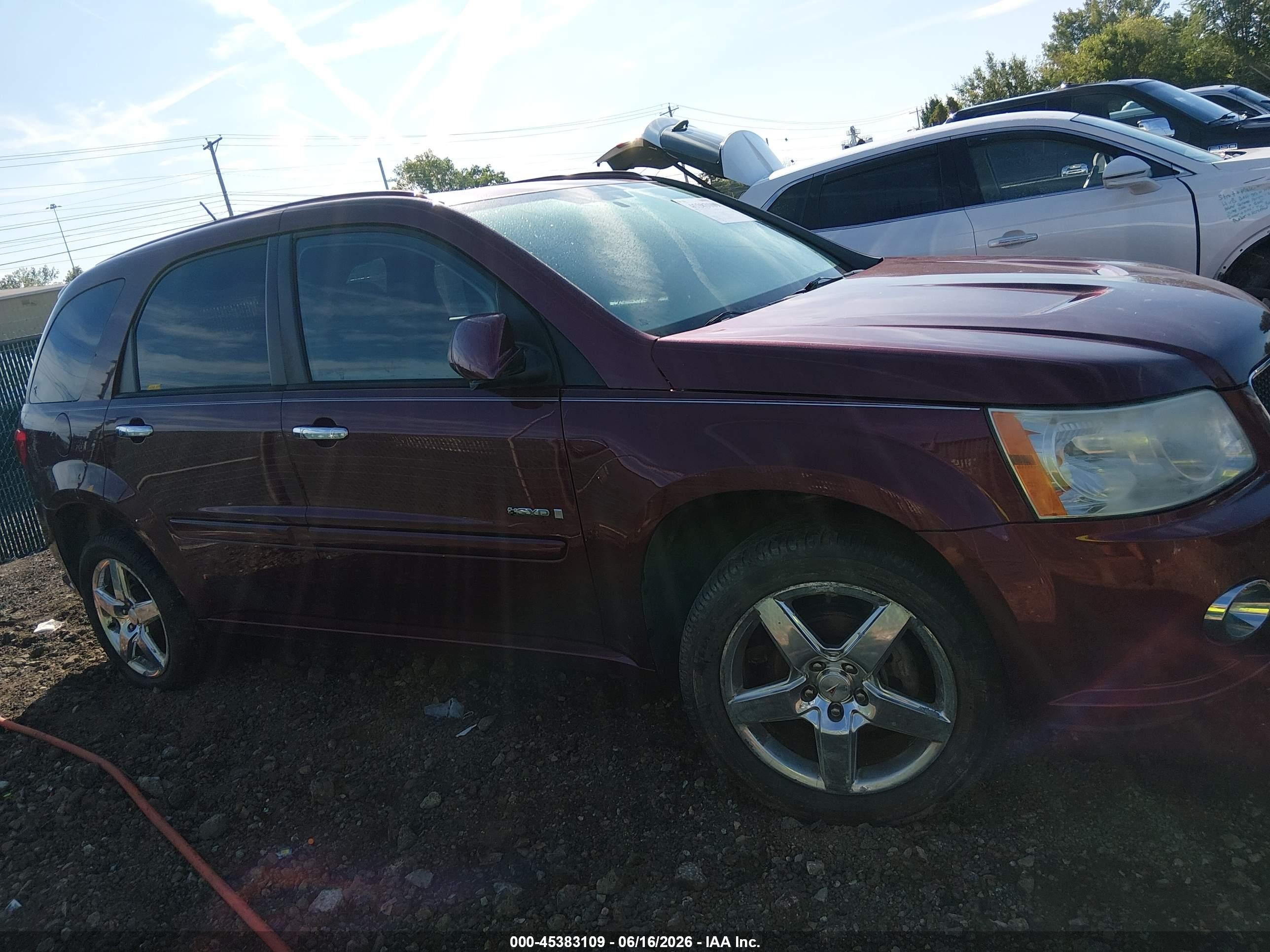 2008 Pontiac Torrent Gxp Red vin: 2CKDL737086007293