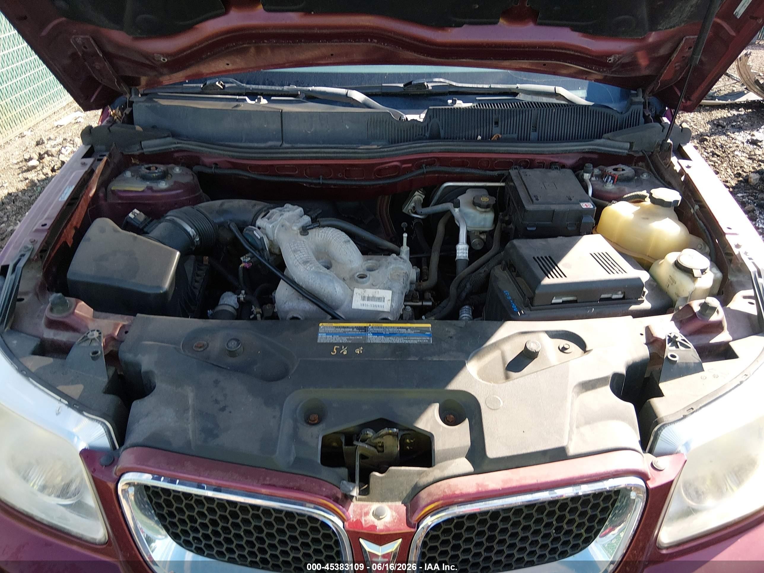 2008 Pontiac Torrent Gxp Red vin: 2CKDL737086007293