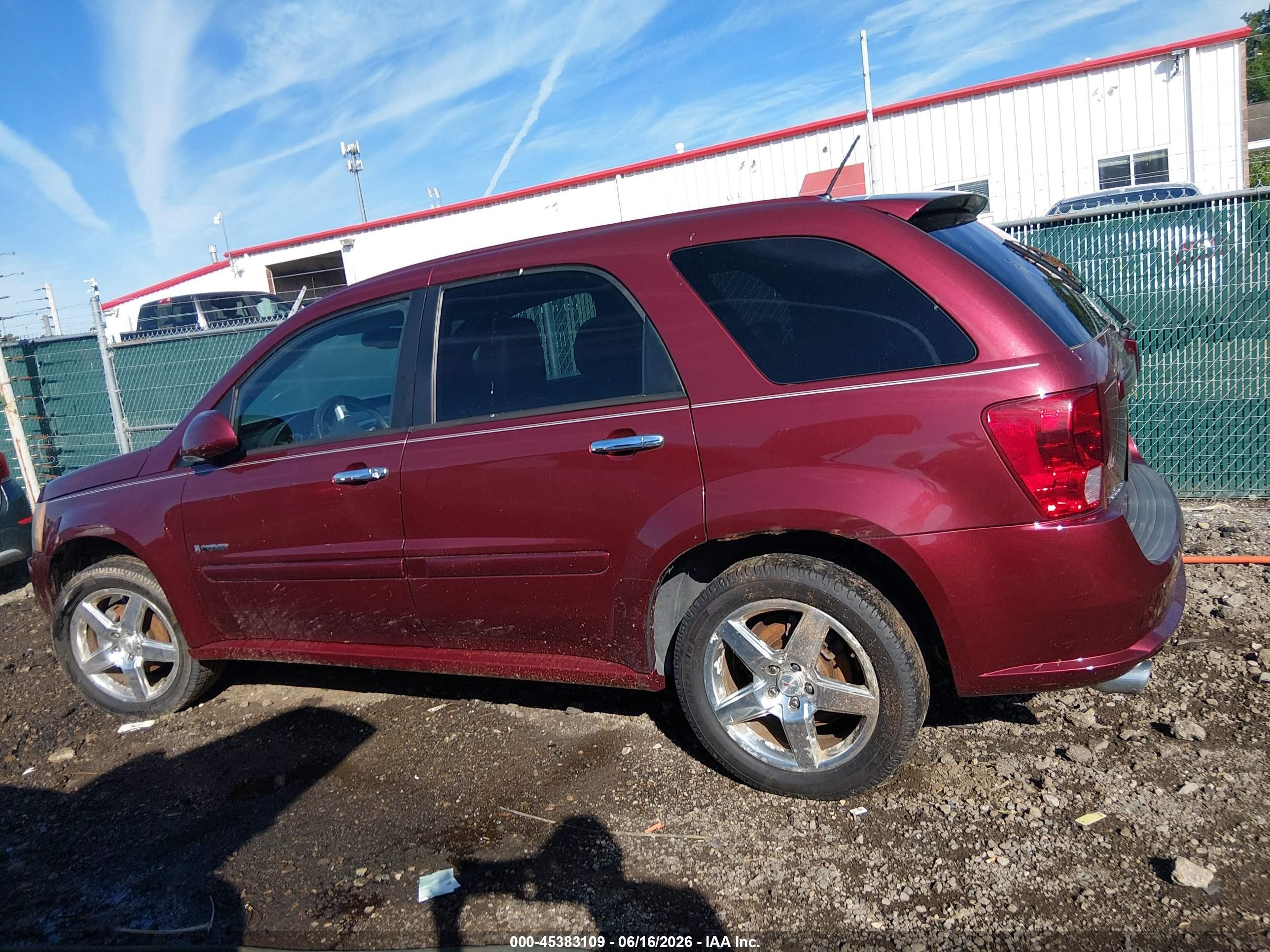 2008 Pontiac Torrent Gxp Red vin: 2CKDL737086007293