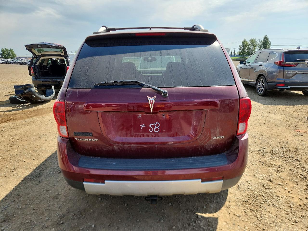 2007 Pontiac Torrent Красный vin: 2CKDL73F376231132
