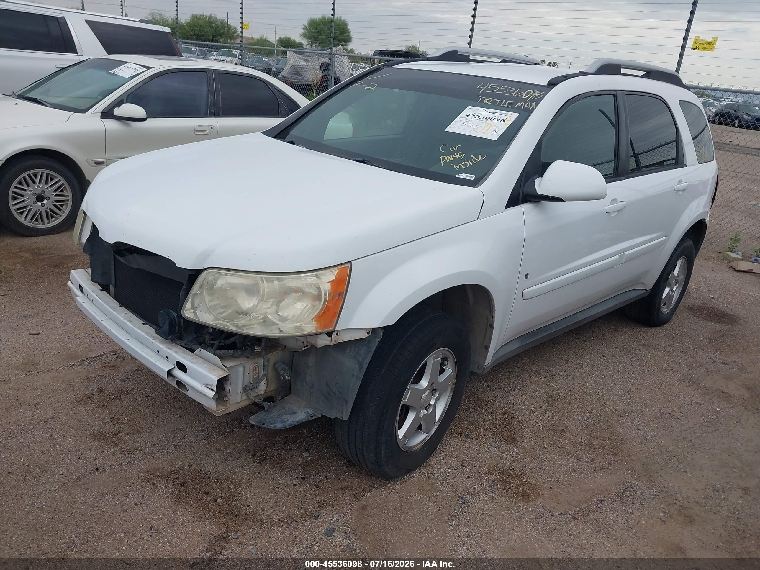 2006 Pontiac Torrent Белый vin: 2CKDL73F566200219