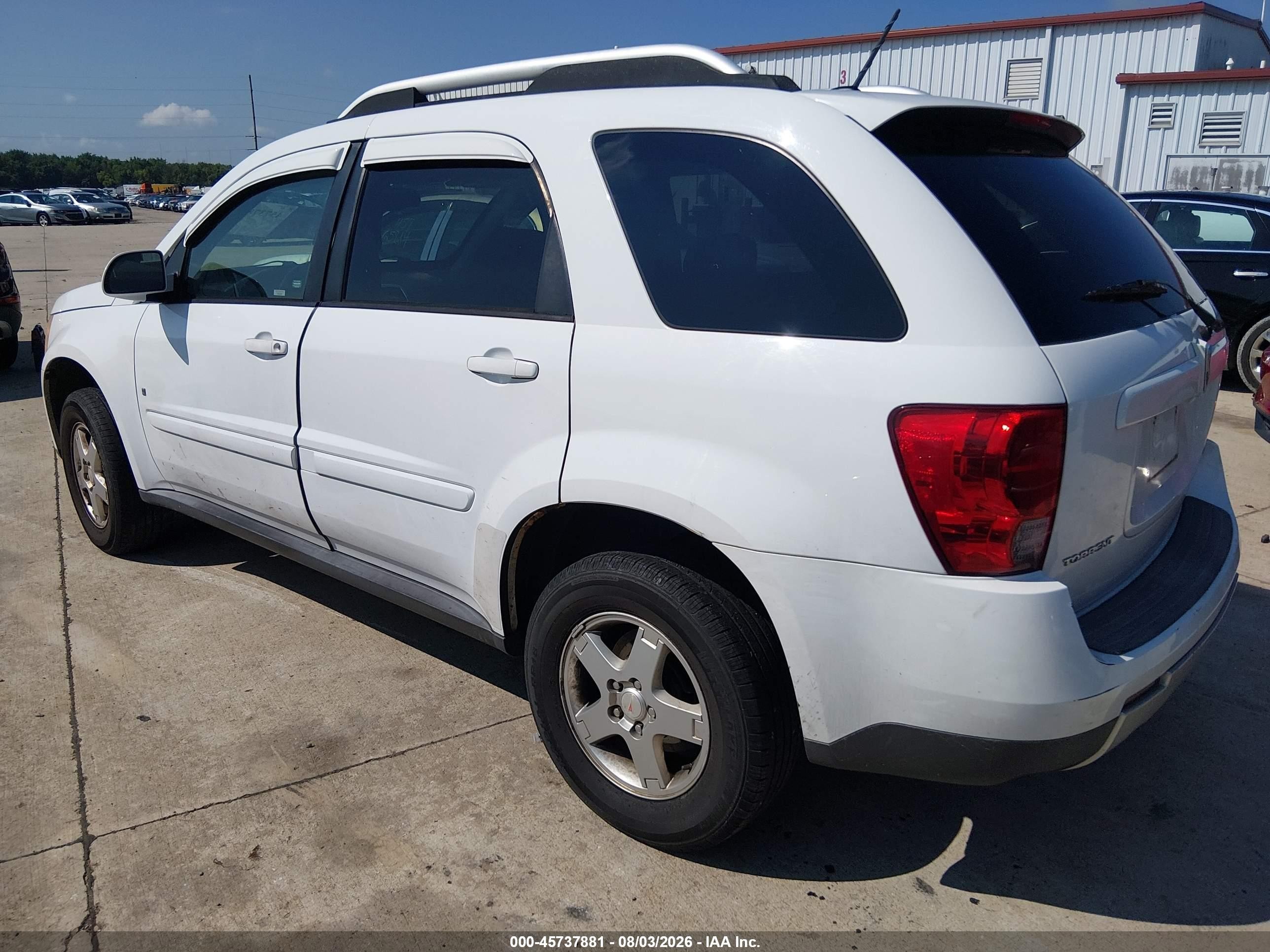 2007 Pontiac Torrent White vin: 2CKDL73F576057029
