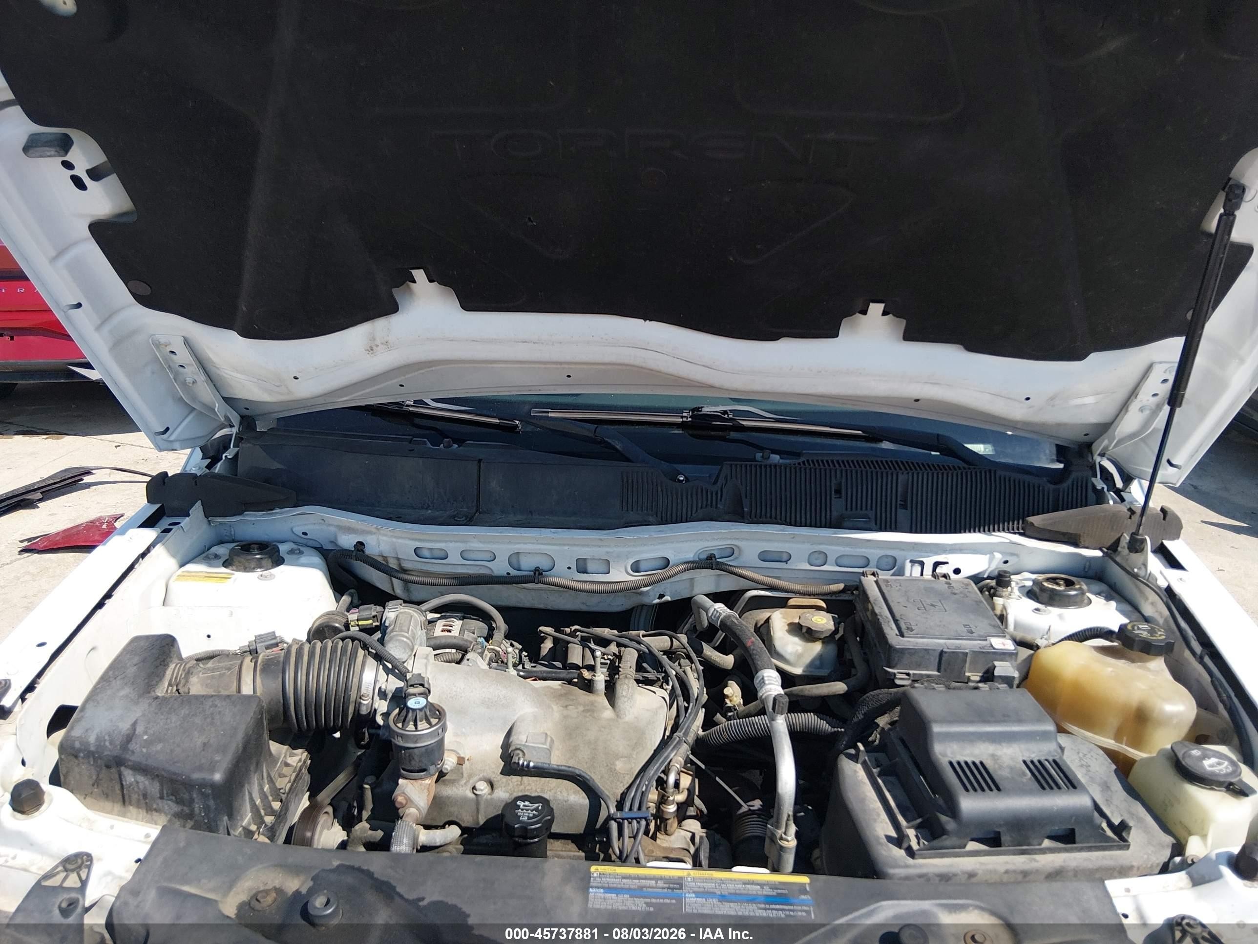 2007 Pontiac Torrent White vin: 2CKDL73F576057029