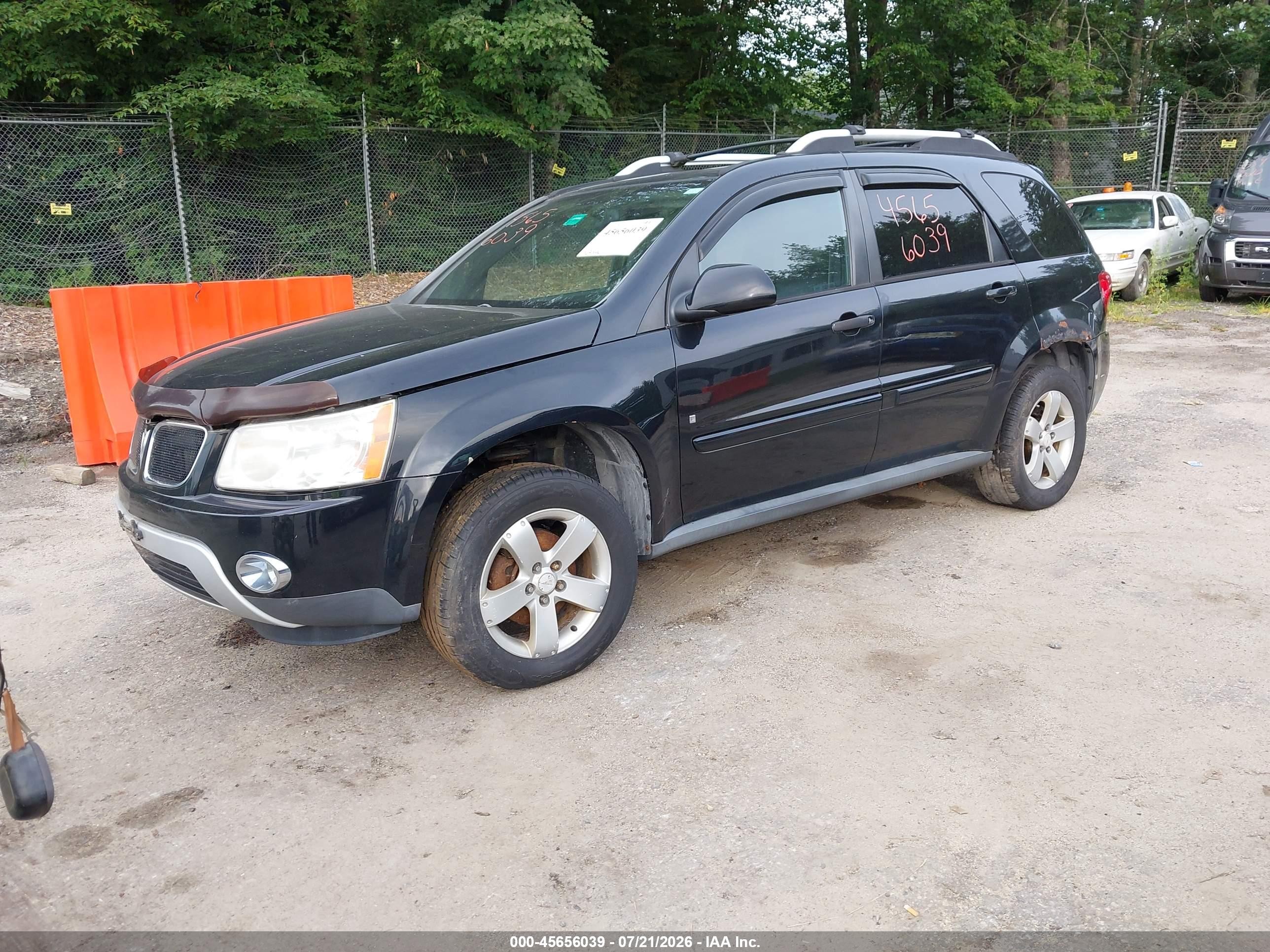 2007 Pontiac Torrent   Black vin: 2CKDL73F676071697
