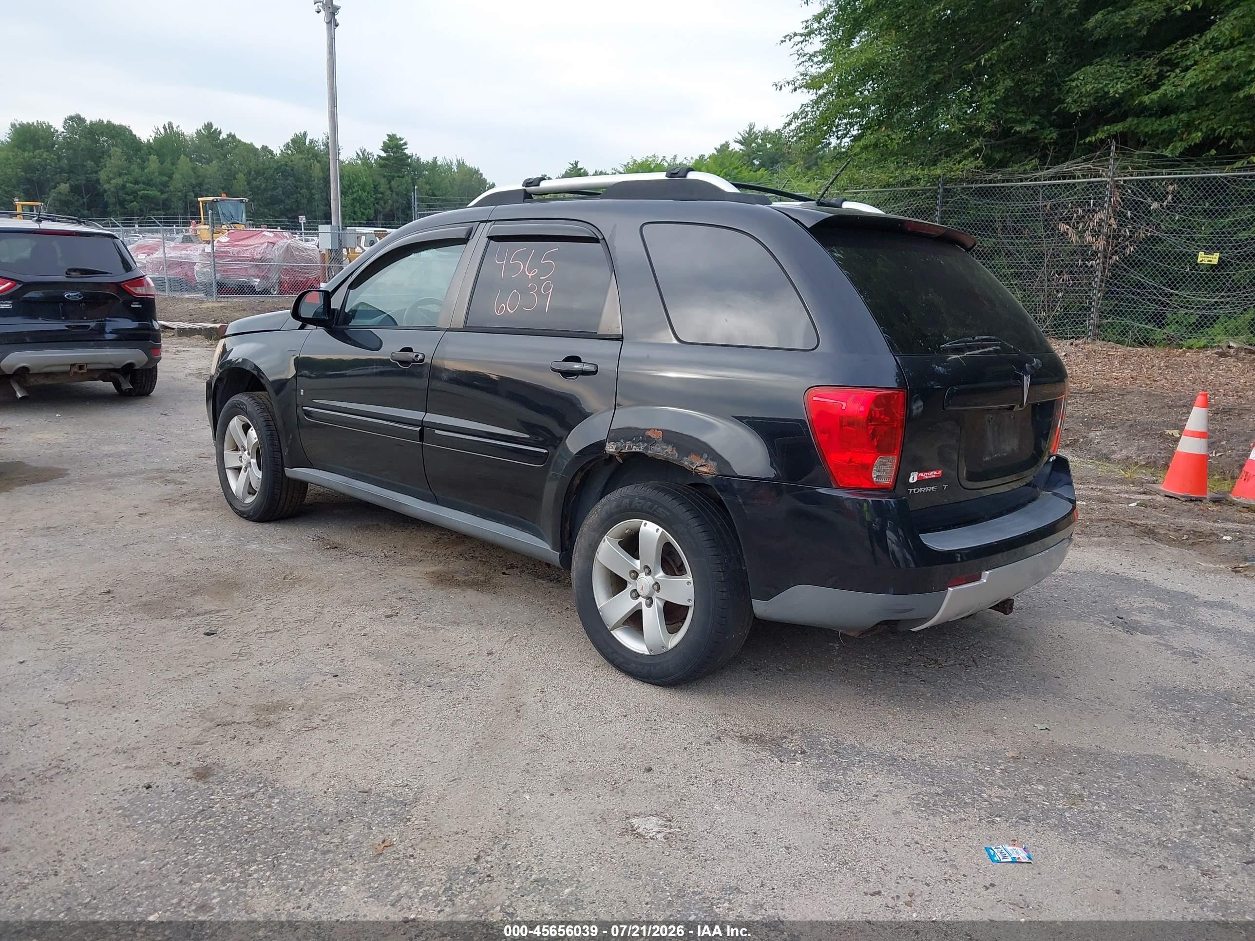 2007 Pontiac Torrent   Black vin: 2CKDL73F676071697