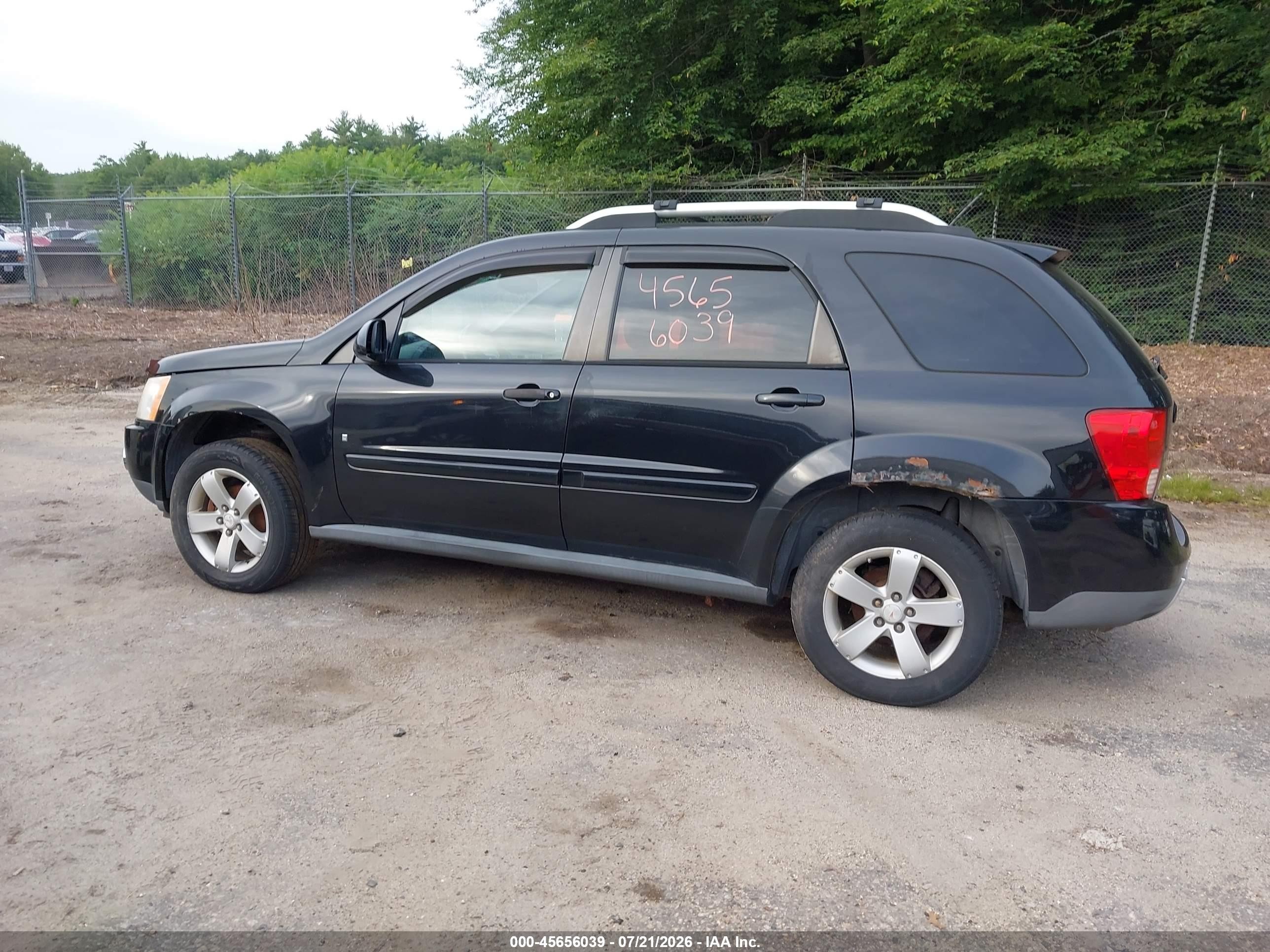 2007 Pontiac Torrent   Black vin: 2CKDL73F676071697