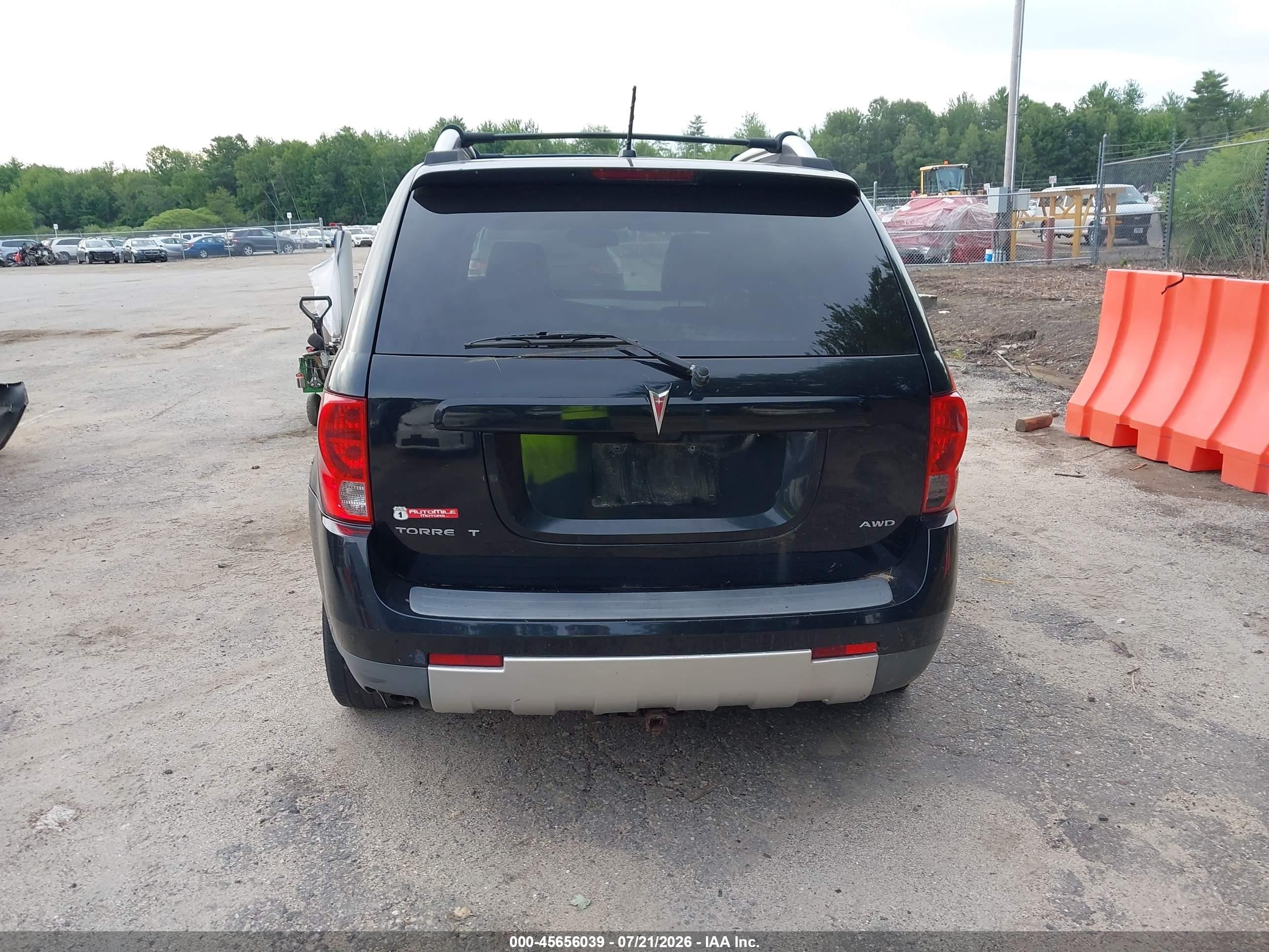 2007 Pontiac Torrent   Black vin: 2CKDL73F676071697