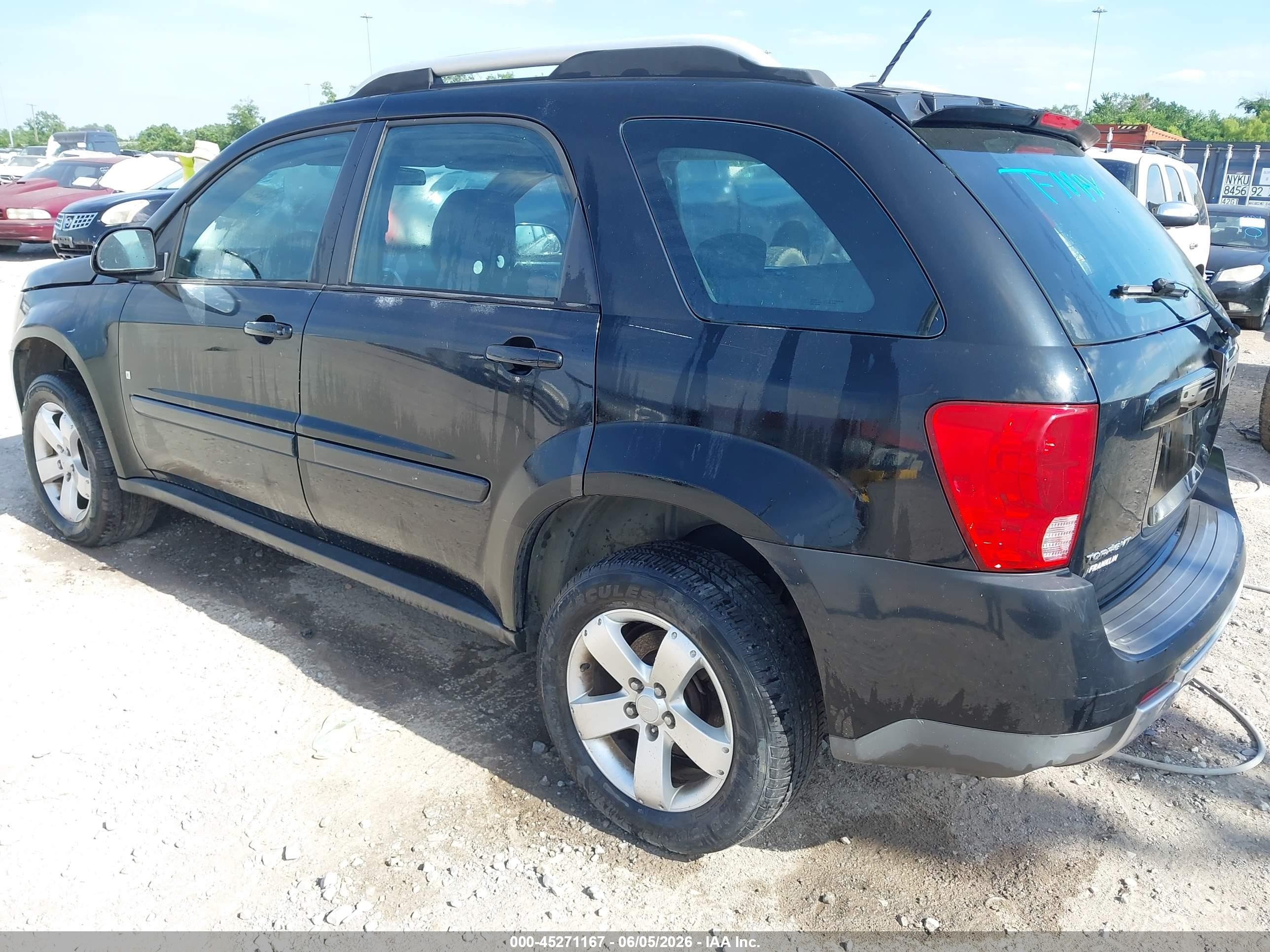 2007 Pontiac Torrent   Black vin: 2CKDL73F676104598