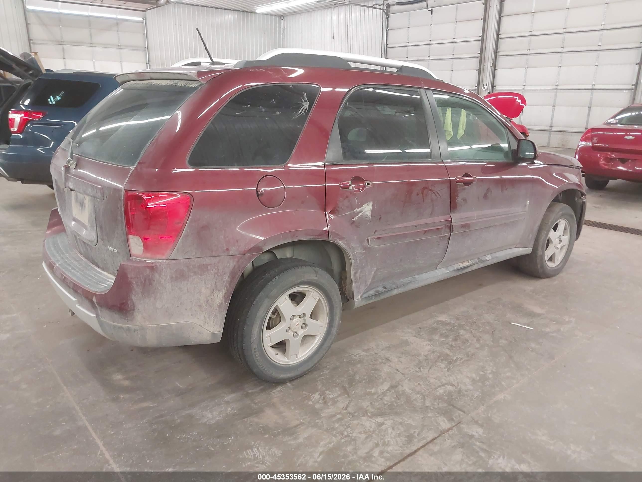2007 Pontiac Torrent   Red vin: 2CKDL73F776020290
