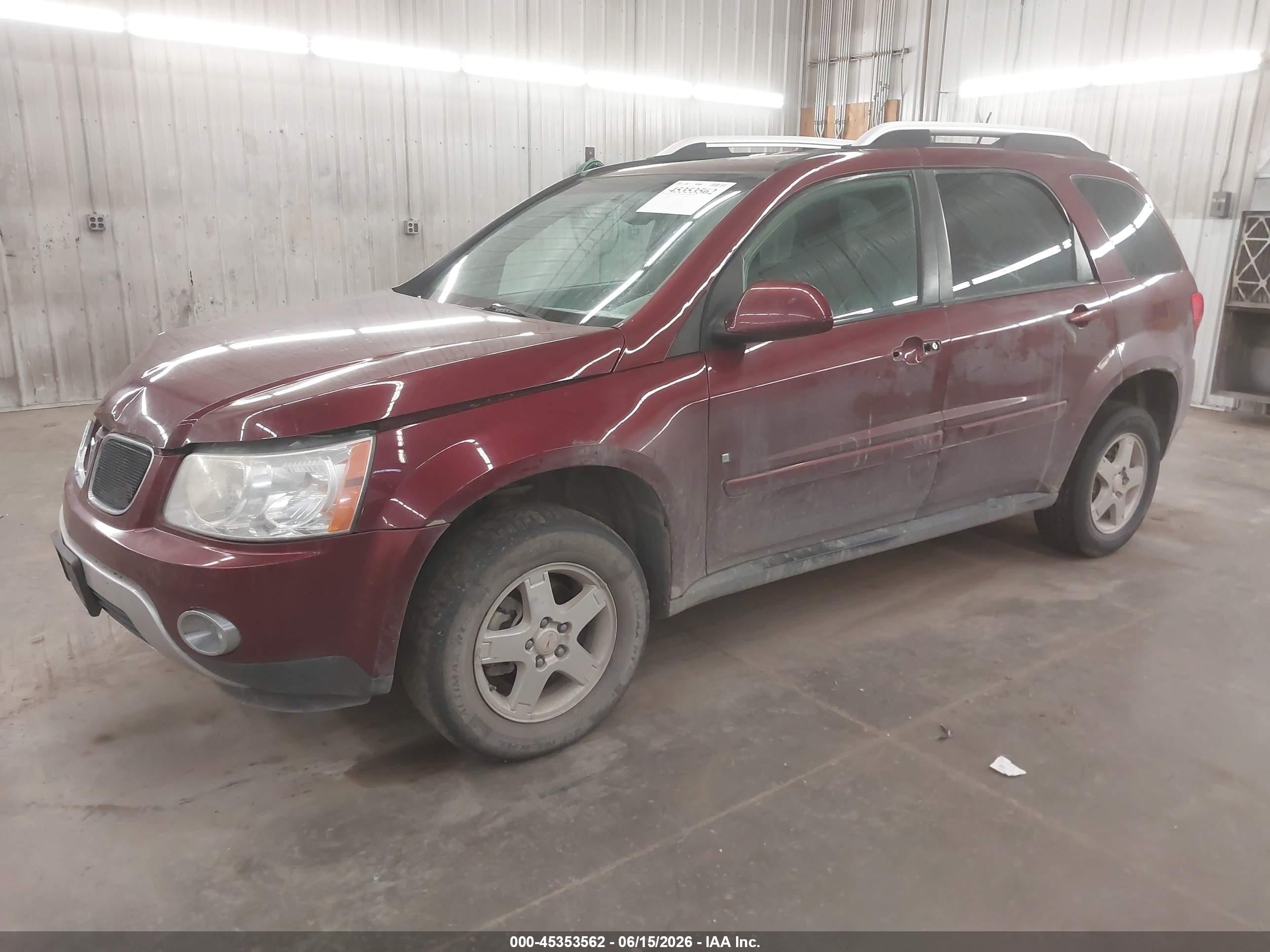 2007 Pontiac Torrent   Red vin: 2CKDL73F776020290
