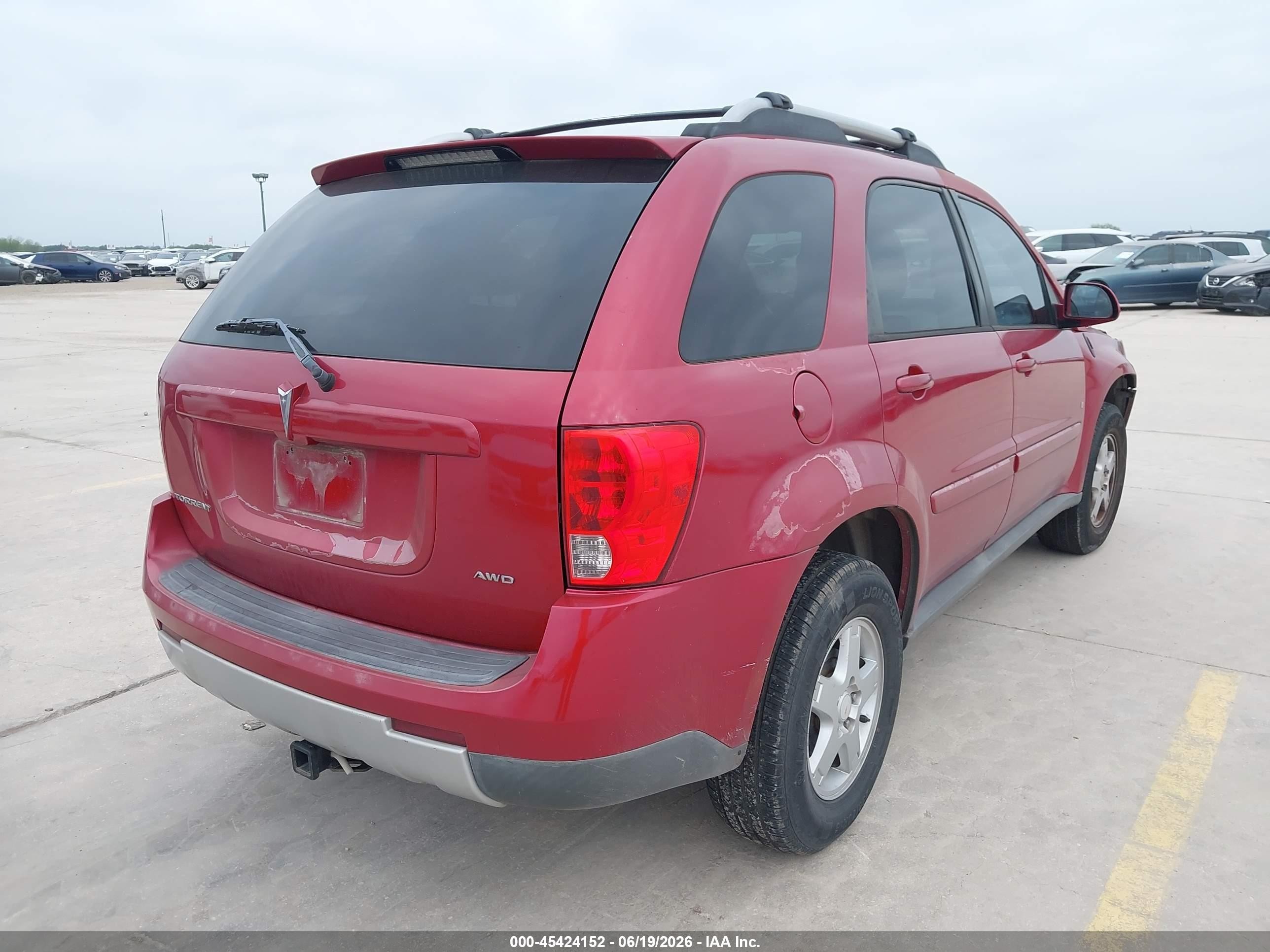 2006 Pontiac Torrent Red vin: 2CKDL73FX66058935