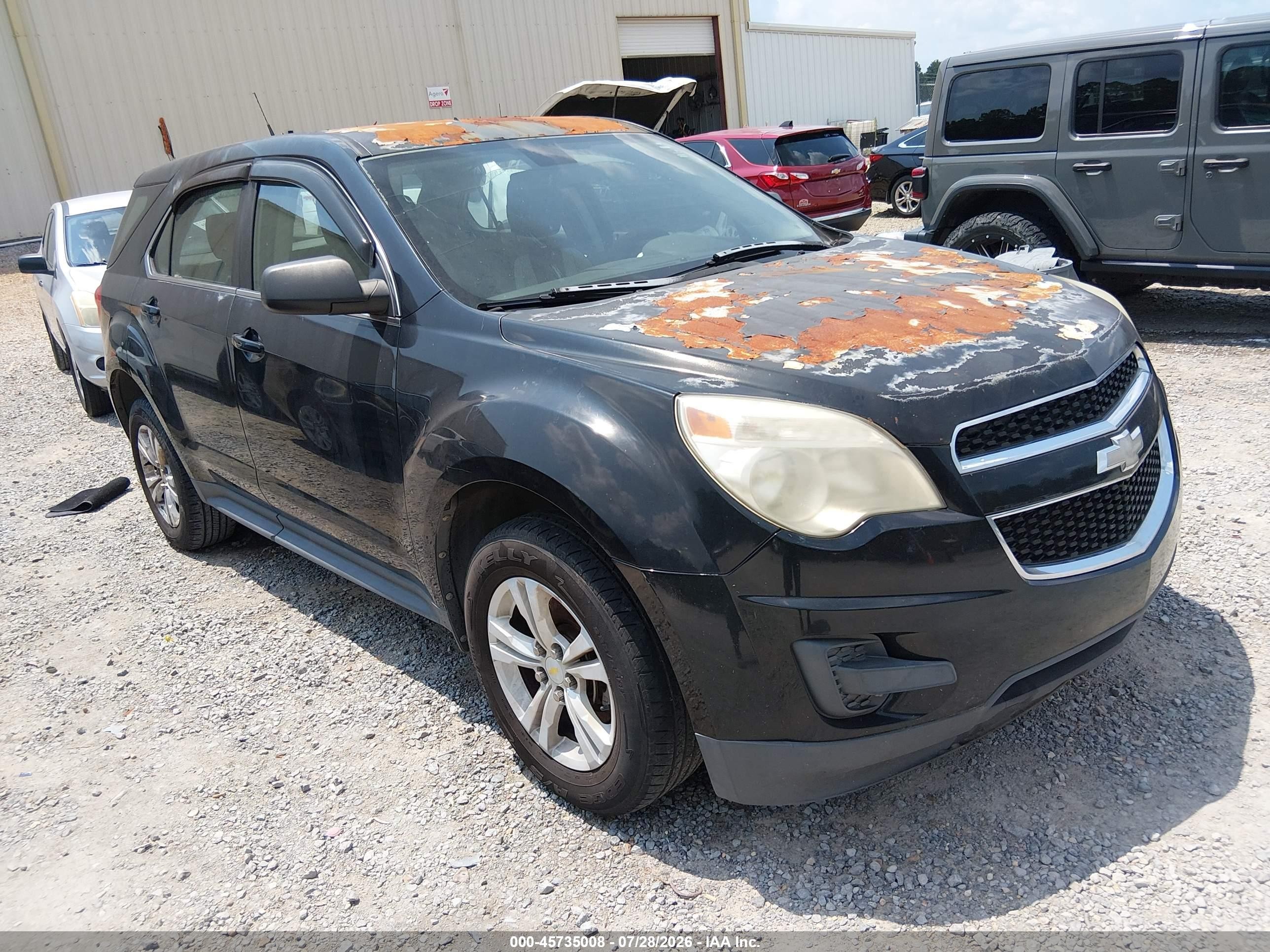 2011 Chevrolet Equinox Ls Black vin: 2CNALBEC0B6256767