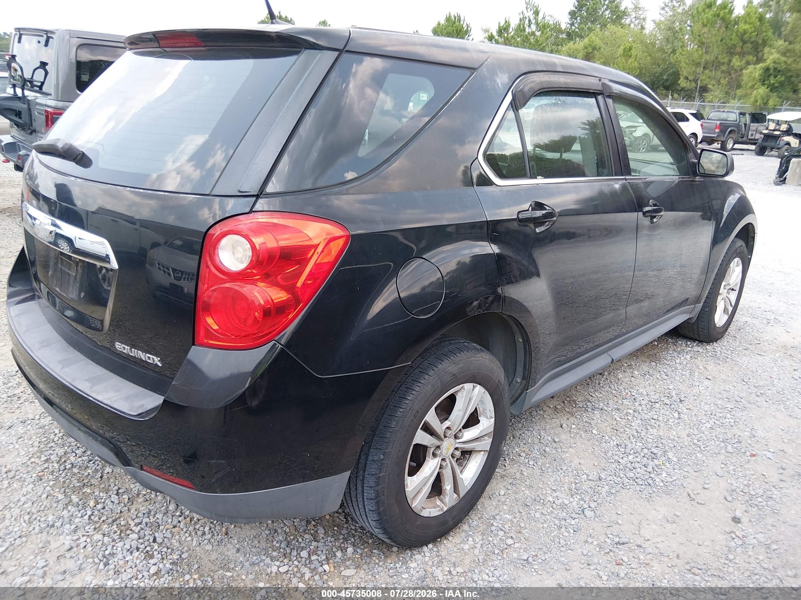 2011 Chevrolet Equinox Ls Black vin: 2CNALBEC0B6256767