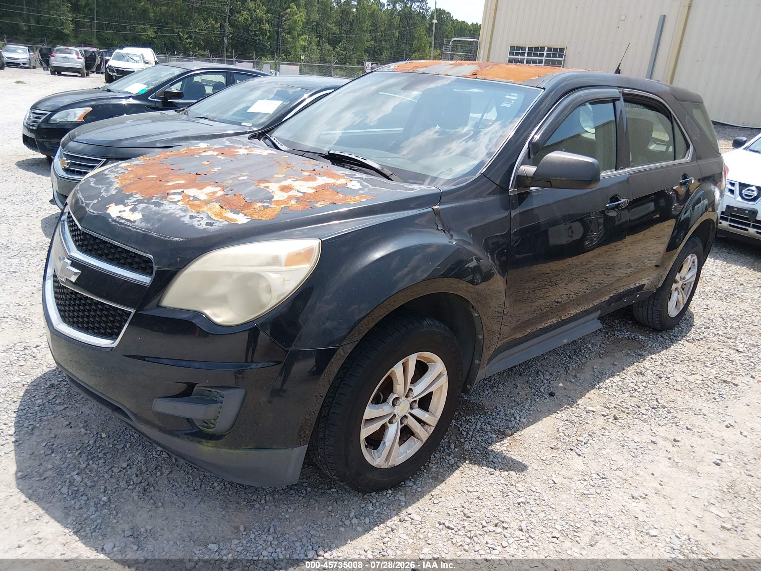 2011 Chevrolet Equinox Ls Black vin: 2CNALBEC0B6256767