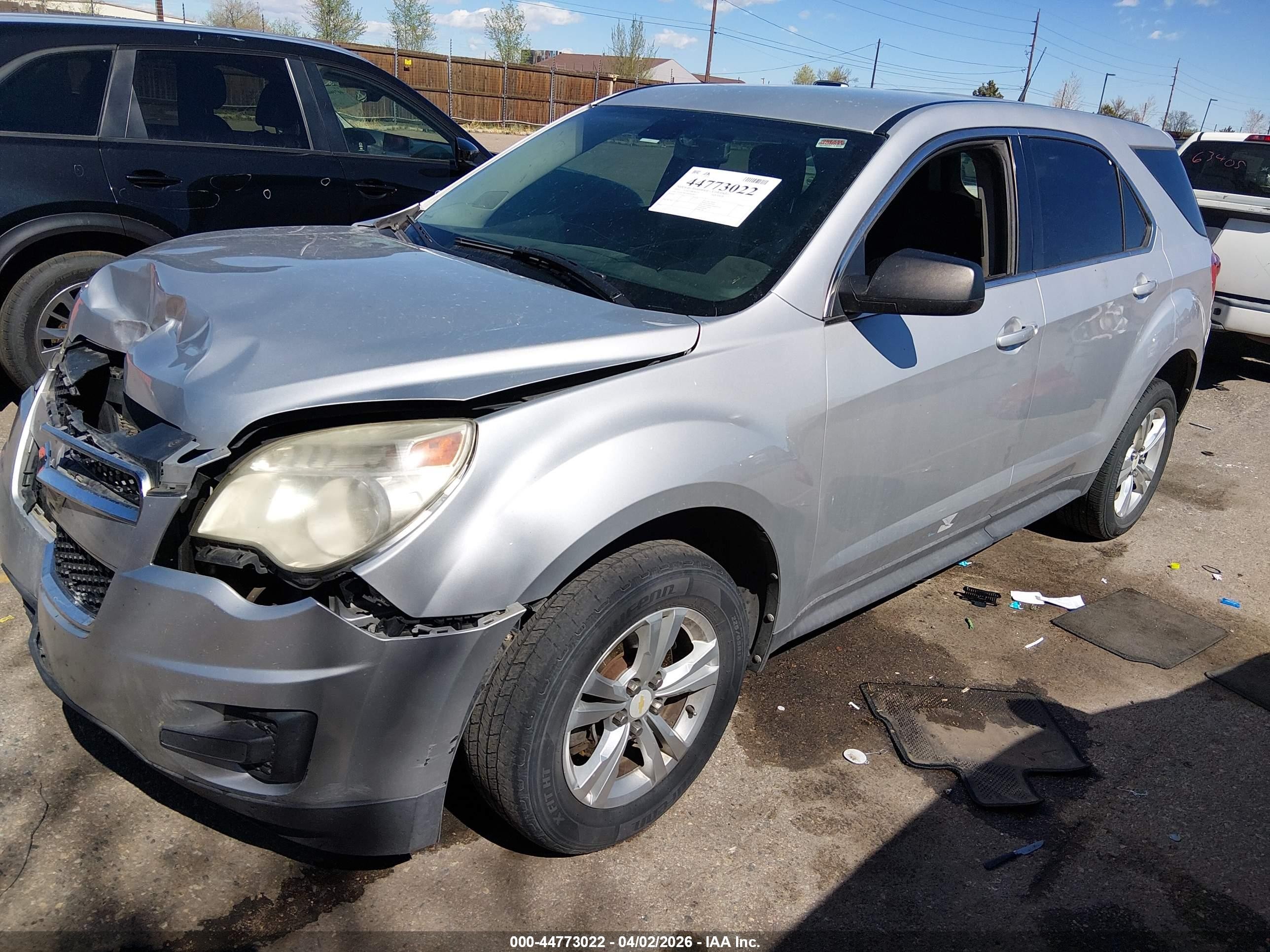 2011 Chevrolet Equinox Ls Gray vin: 2CNALBEC6B6234207