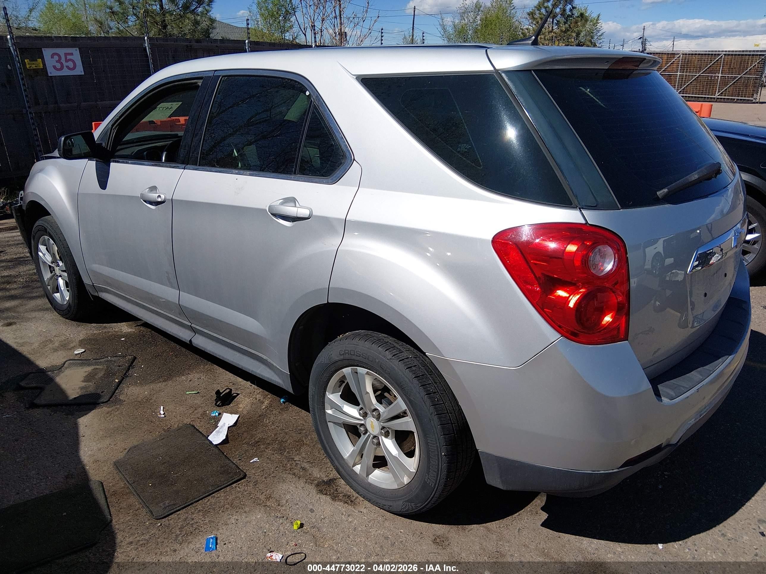 2011 Chevrolet Equinox Ls Gray vin: 2CNALBEC6B6234207