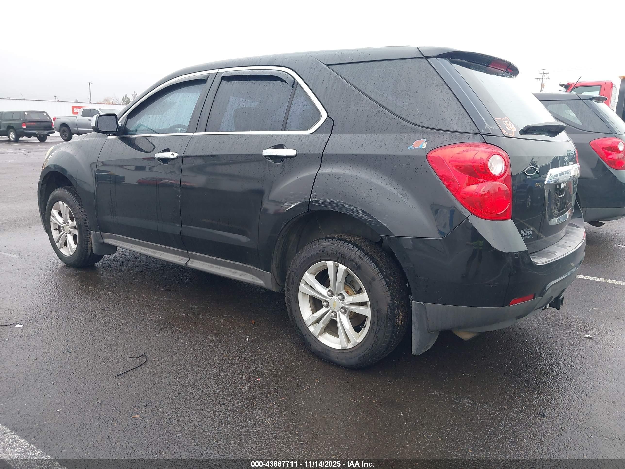2011 Chevrolet Equinox Ls Black vin: 2CNALBEC8B6328427