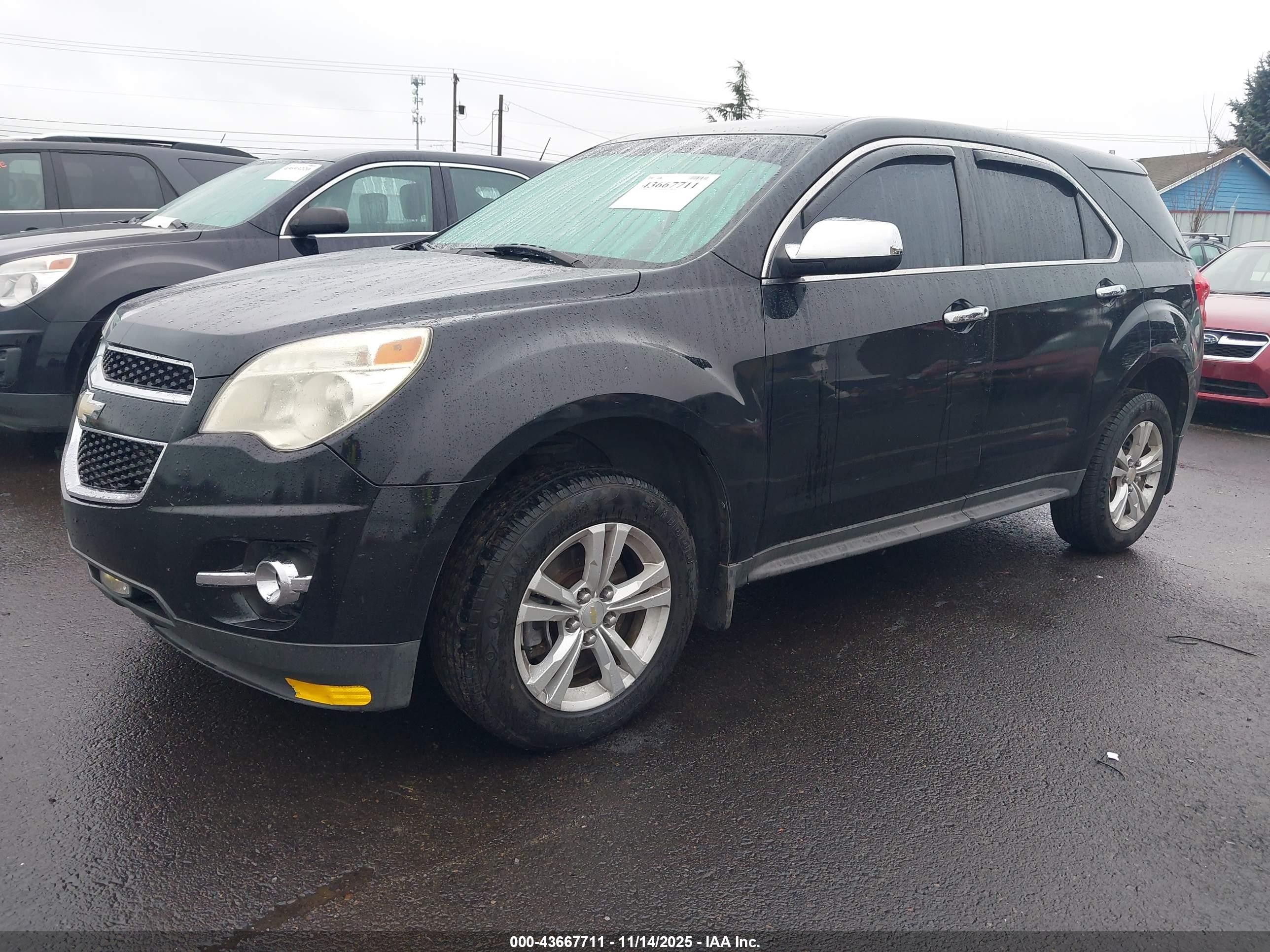 2011 Chevrolet Equinox Ls Black vin: 2CNALBEC8B6328427
