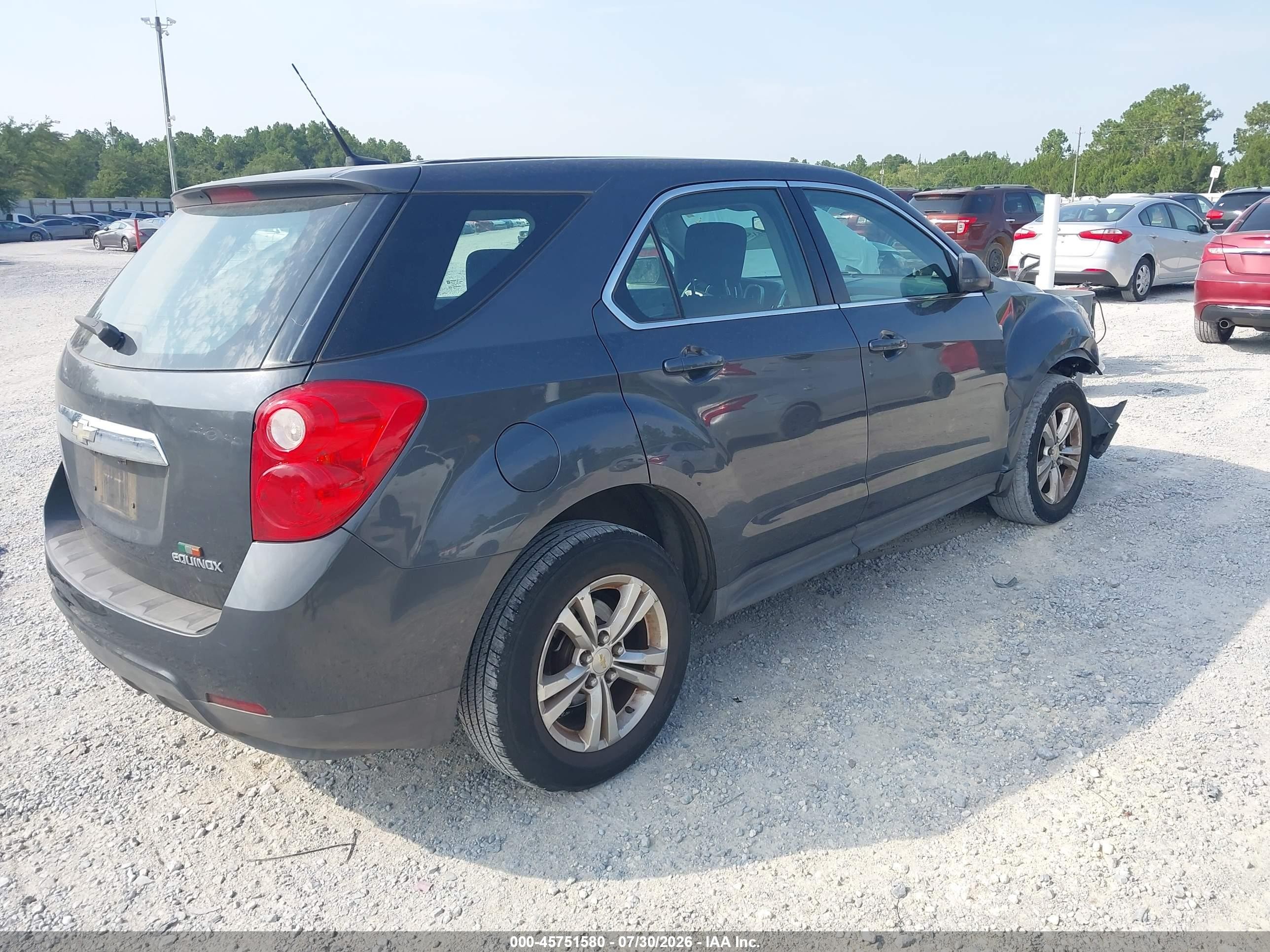 2011 Chevrolet Equinox Ls Серый vin: 2CNALBEC9B6301821
