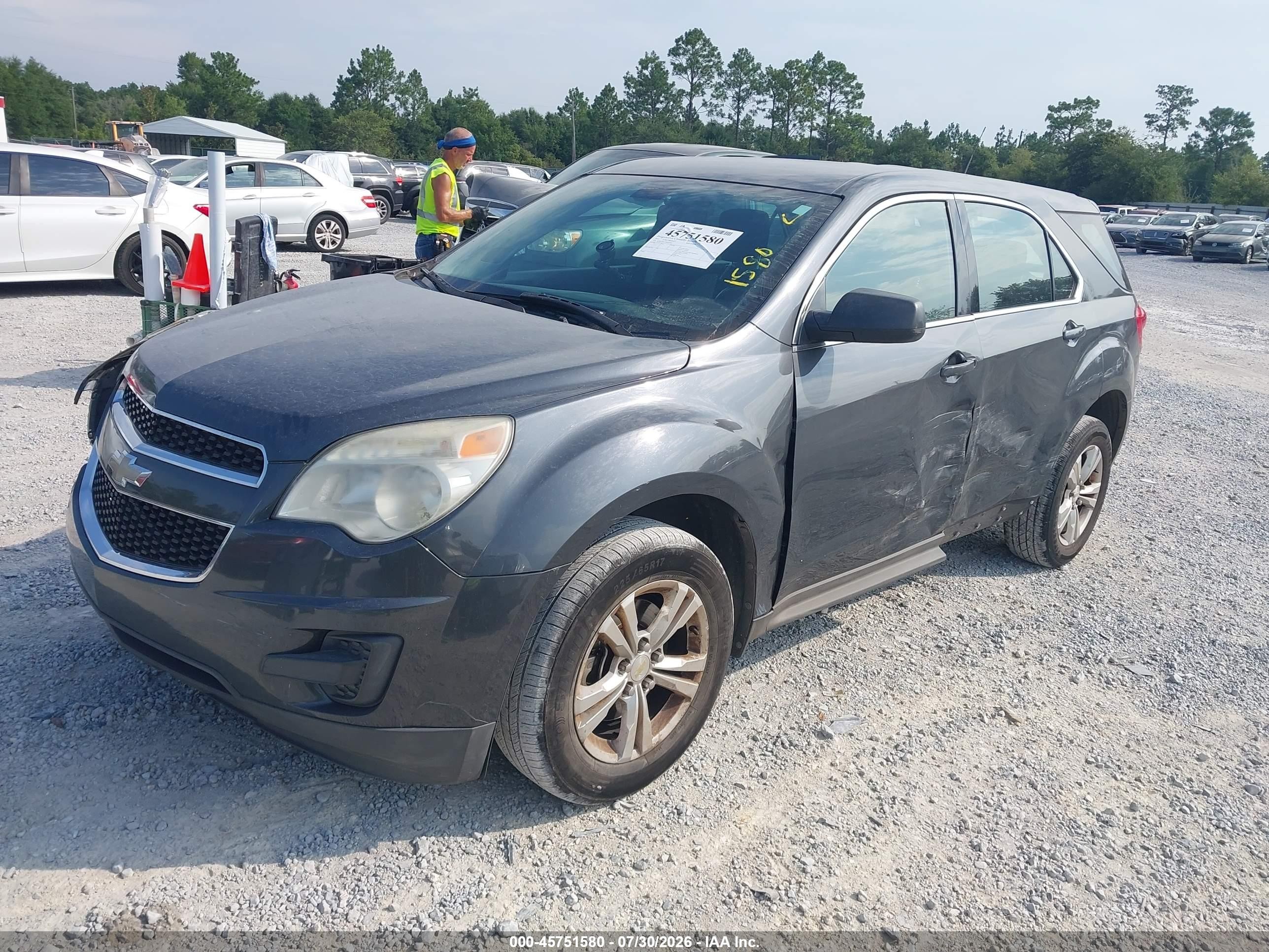 2011 Chevrolet Equinox Ls Серый vin: 2CNALBEC9B6301821