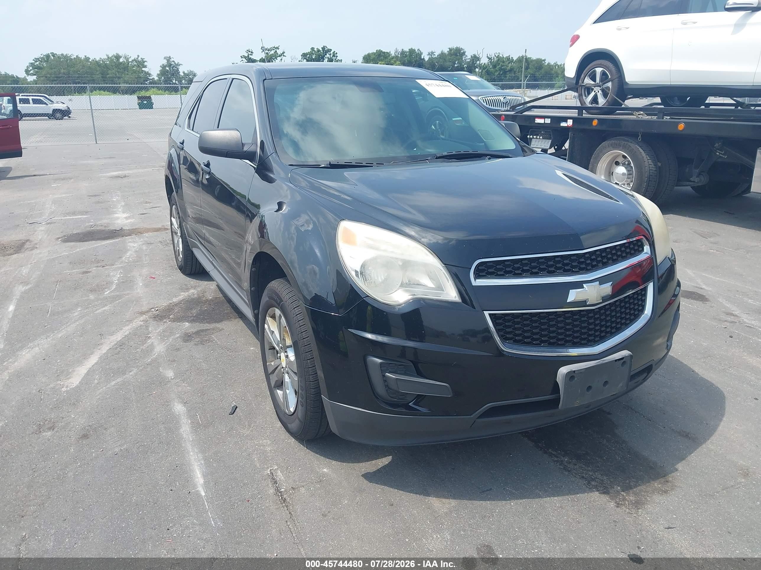 2011 Chevrolet Equinox Ls Black vin: 2CNALBECXB6218365