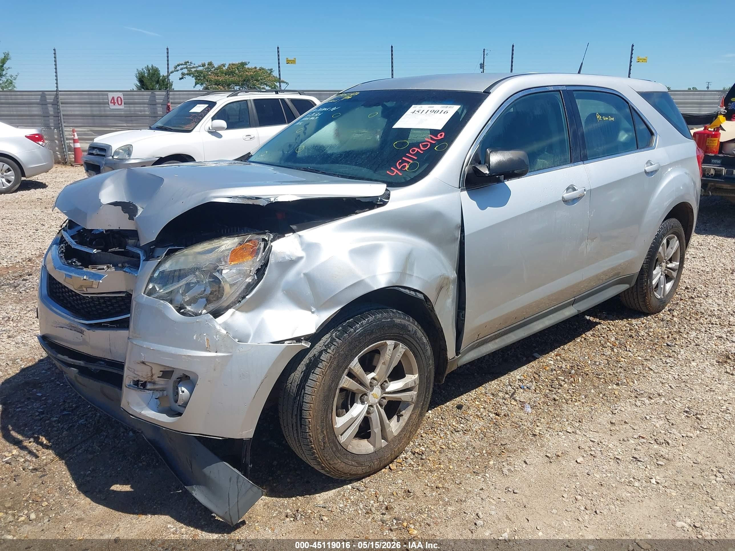 2011 Chevrolet Equinox Ls Silver vin: 2CNALBECXB6254802