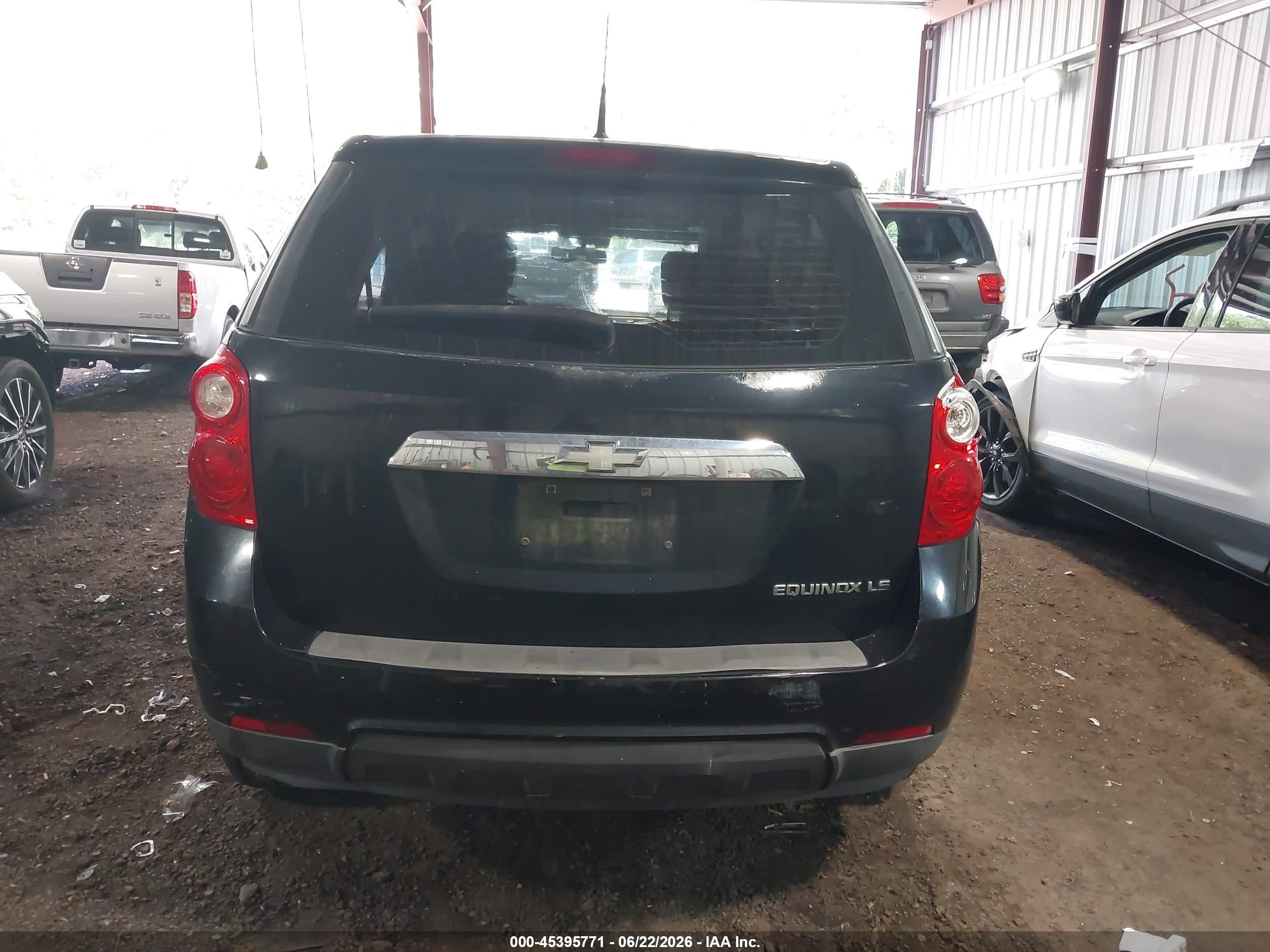 2010 Chevrolet Equinox Ls Black vin: 2CNALBEW0A6291656