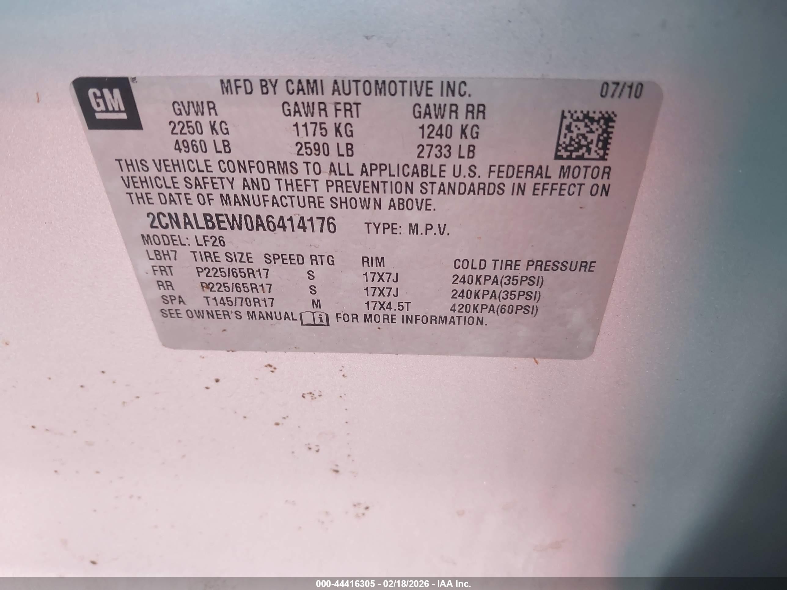 2010 Chevrolet Equinox Ls Серебряный vin: 2CNALBEW0A6414176